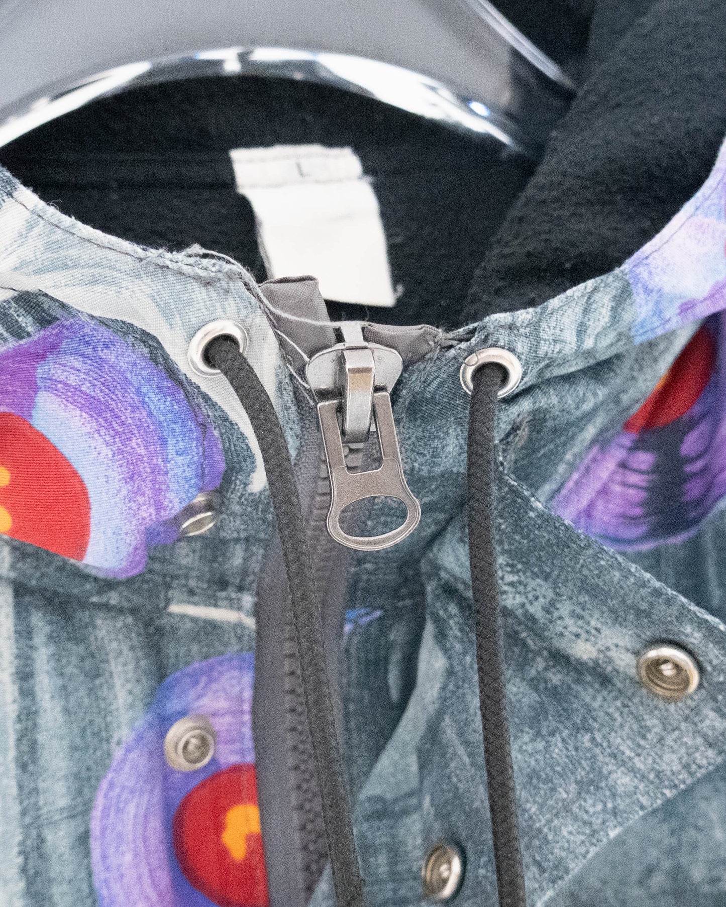 "OXBOW" all-over pattern hooded jacket