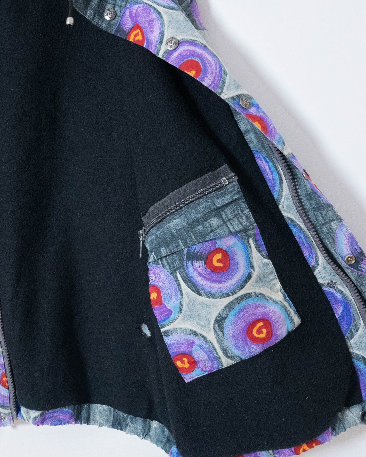 "OXBOW" all-over pattern hooded jacket