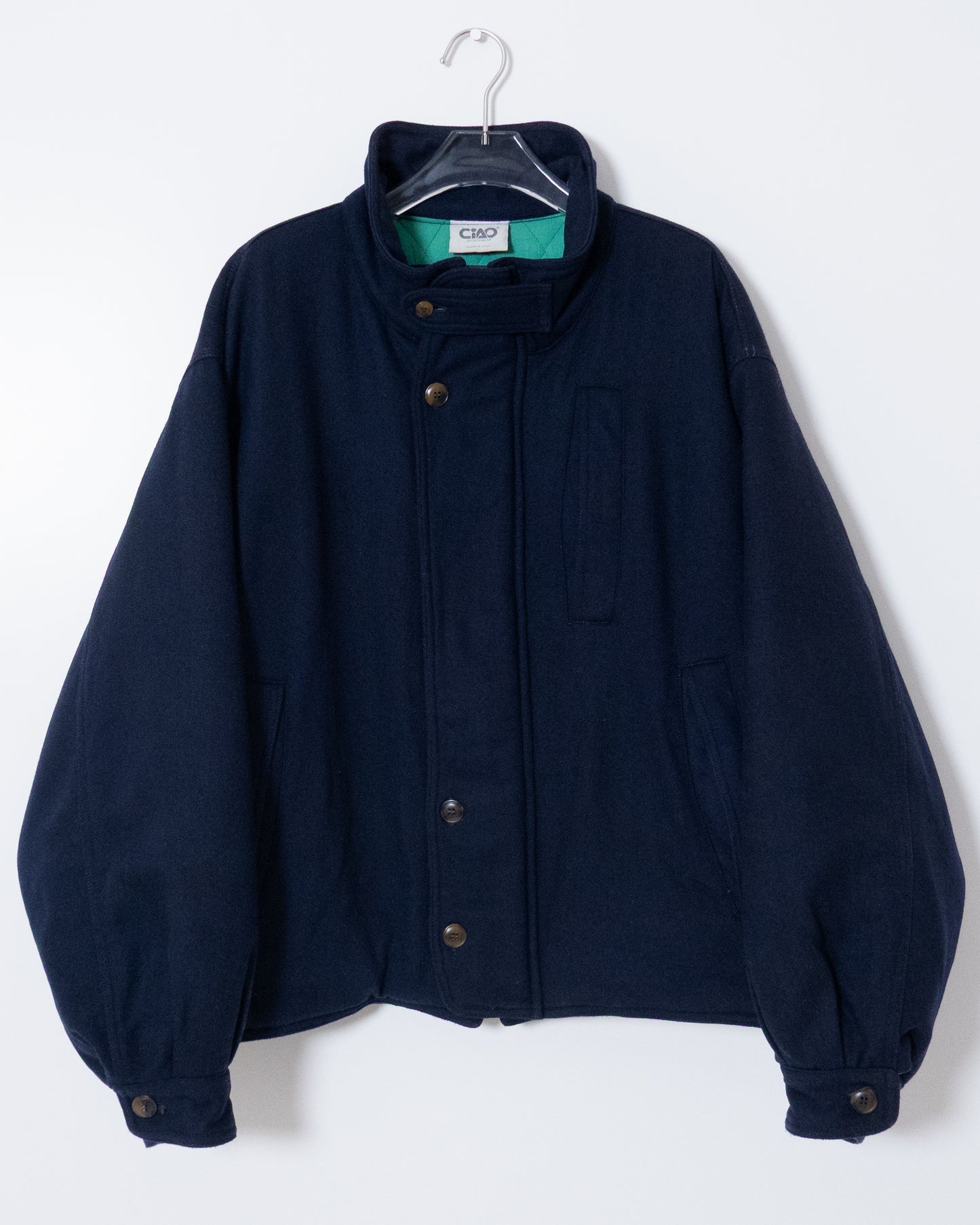 "ciao" fly front wool blouson