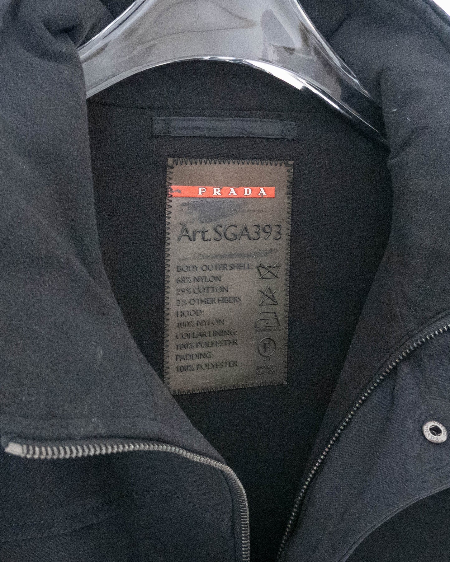 PRADA high-neck padded nylon jacket