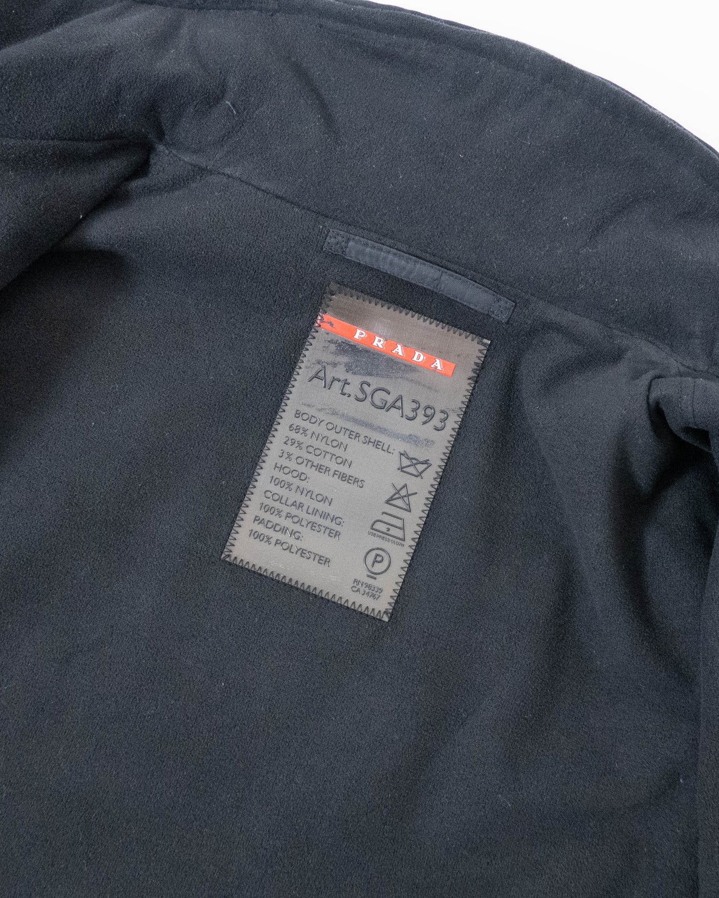 PRADA high-neck padded nylon jacket
