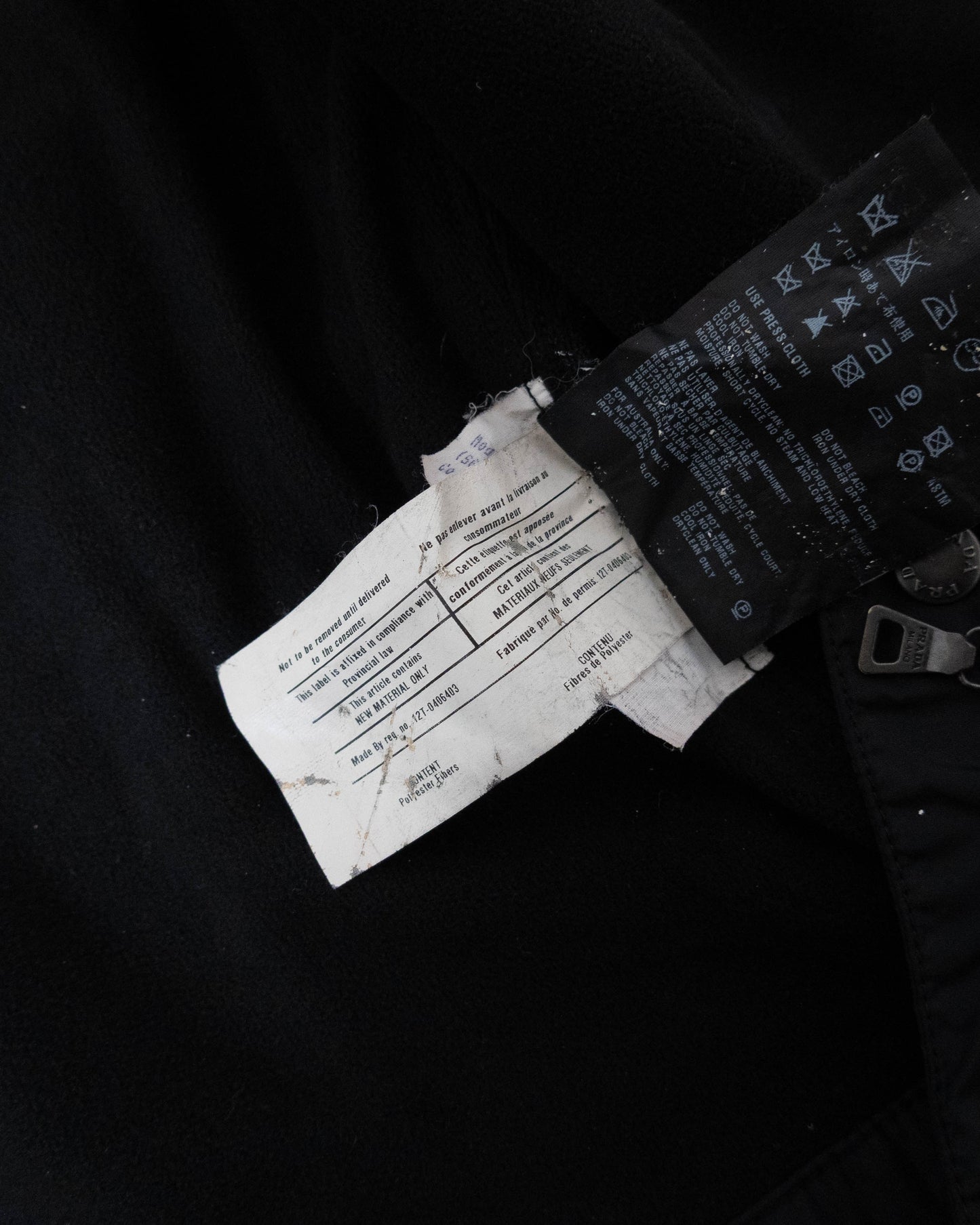 PRADA high-neck padded nylon jacket