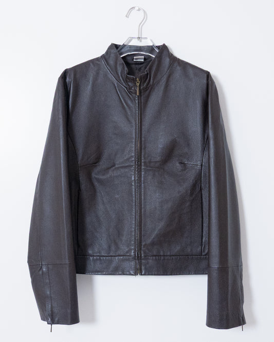 'Marks&Spencer' high neck leather jacket
