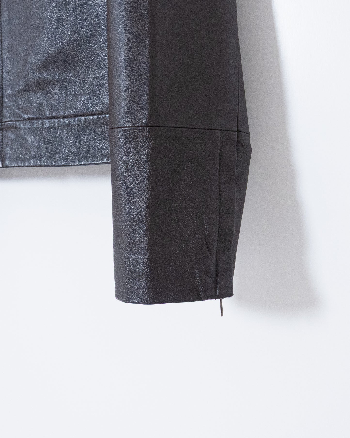 'Marks&Spencer' high neck leather jacket