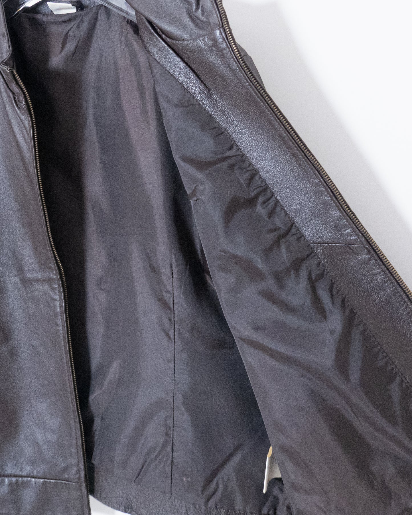 'Marks&Spencer' high neck leather jacket