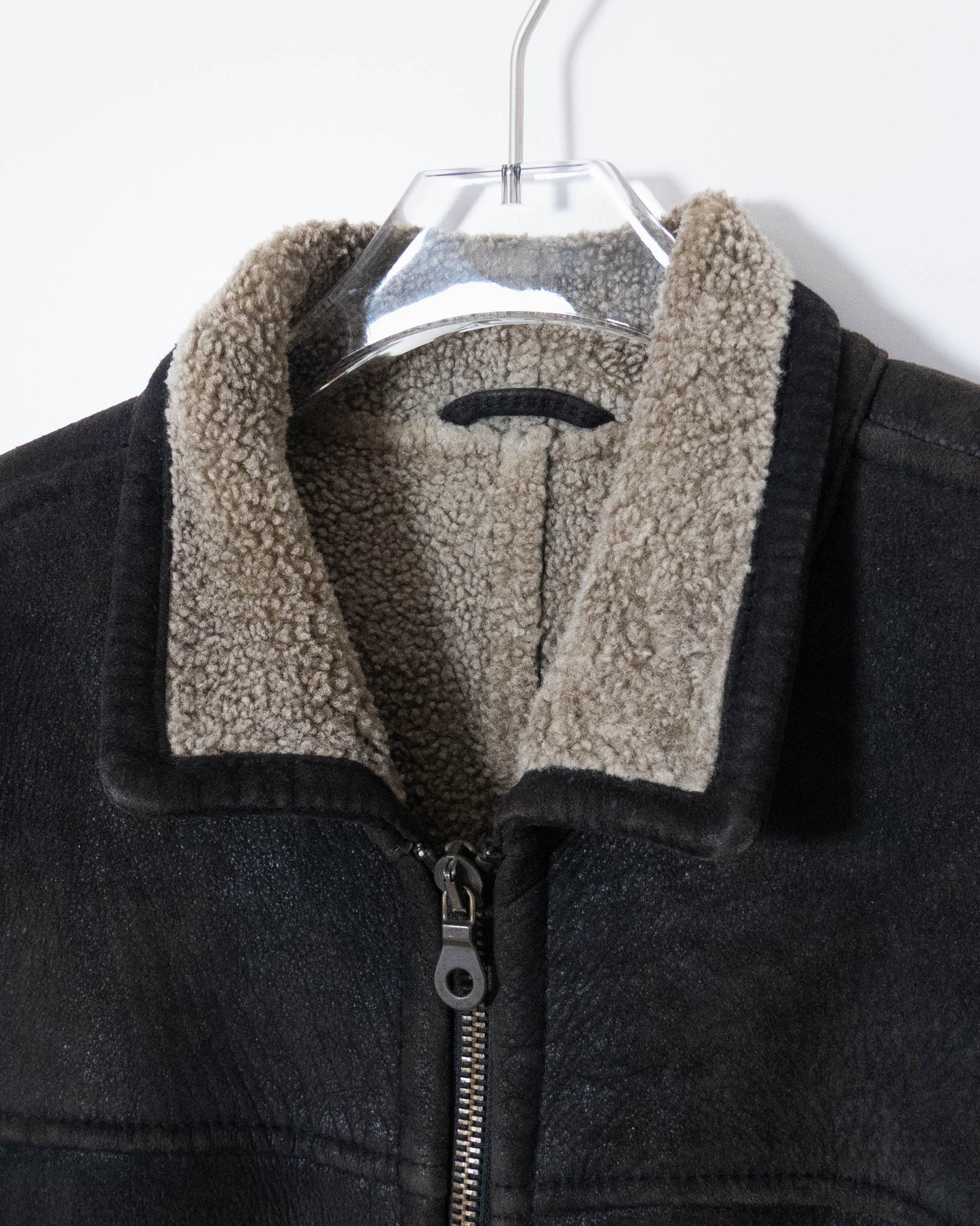 Andrew Marc mouton leather jacket