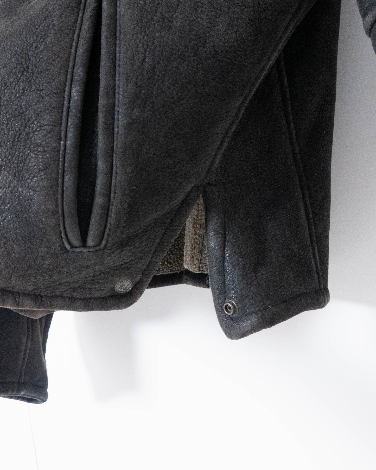 Andrew Marc mouton leather jacket