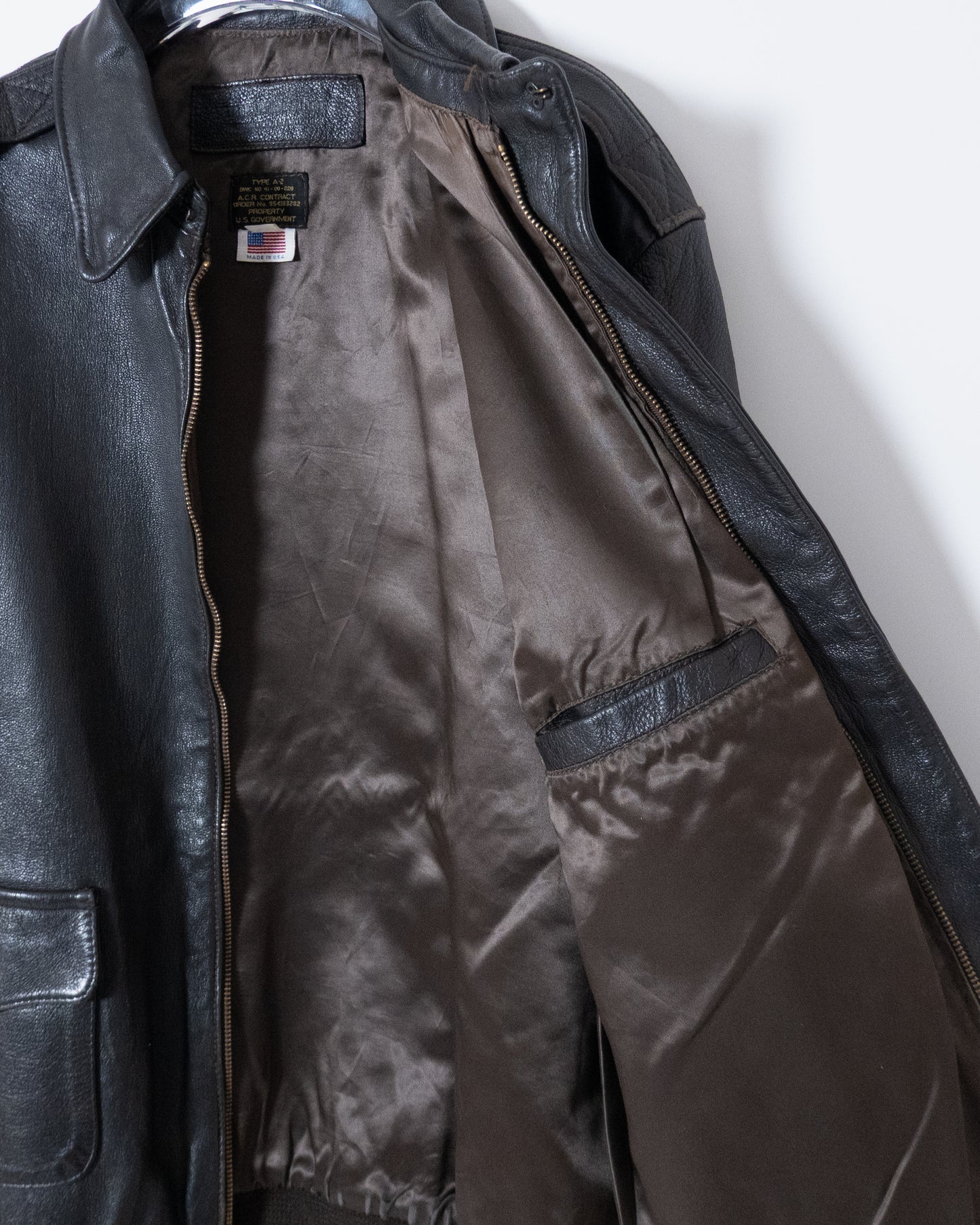 A-2 leather flight jacket