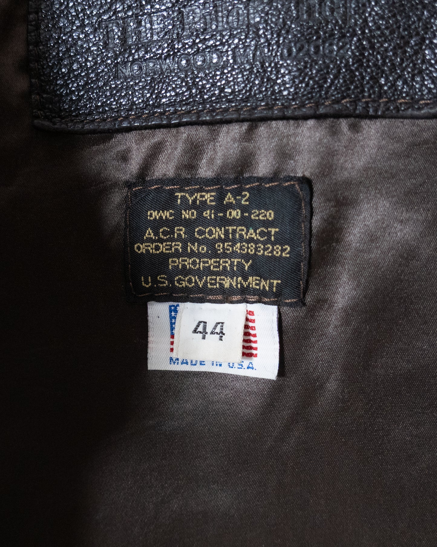 A-2 leather flight jacket