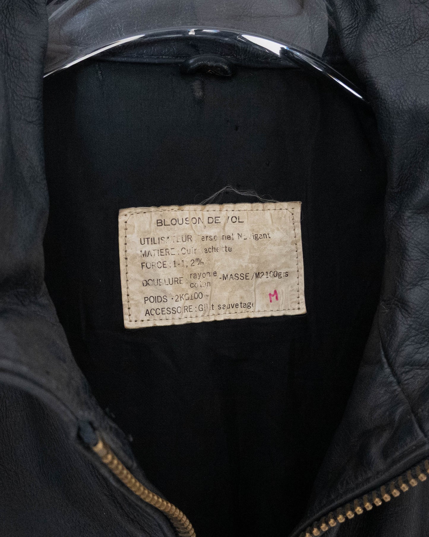 "French Air Force" leather flight jacket