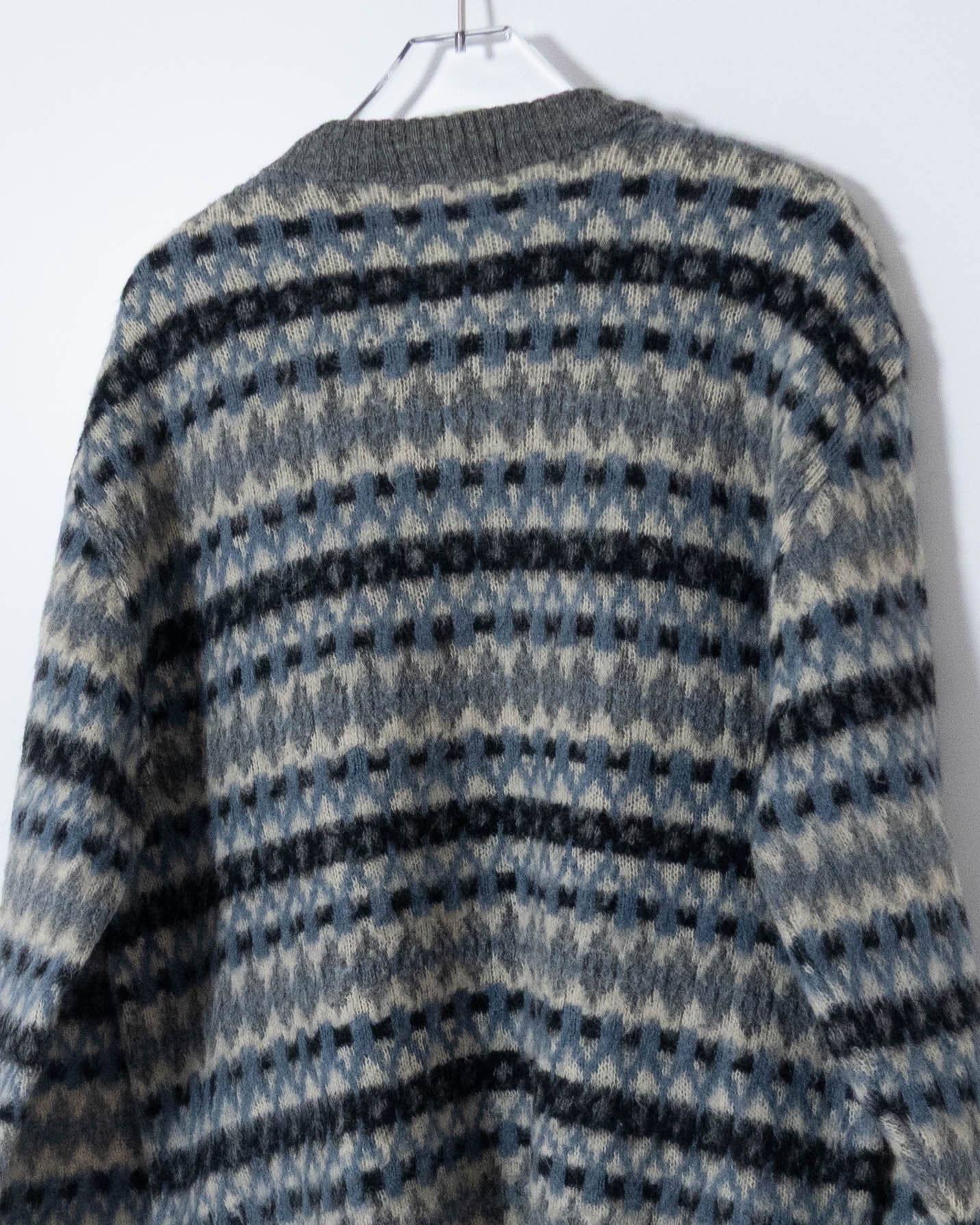 Vintage "Richman Brothers" mohair zip knit cardigan