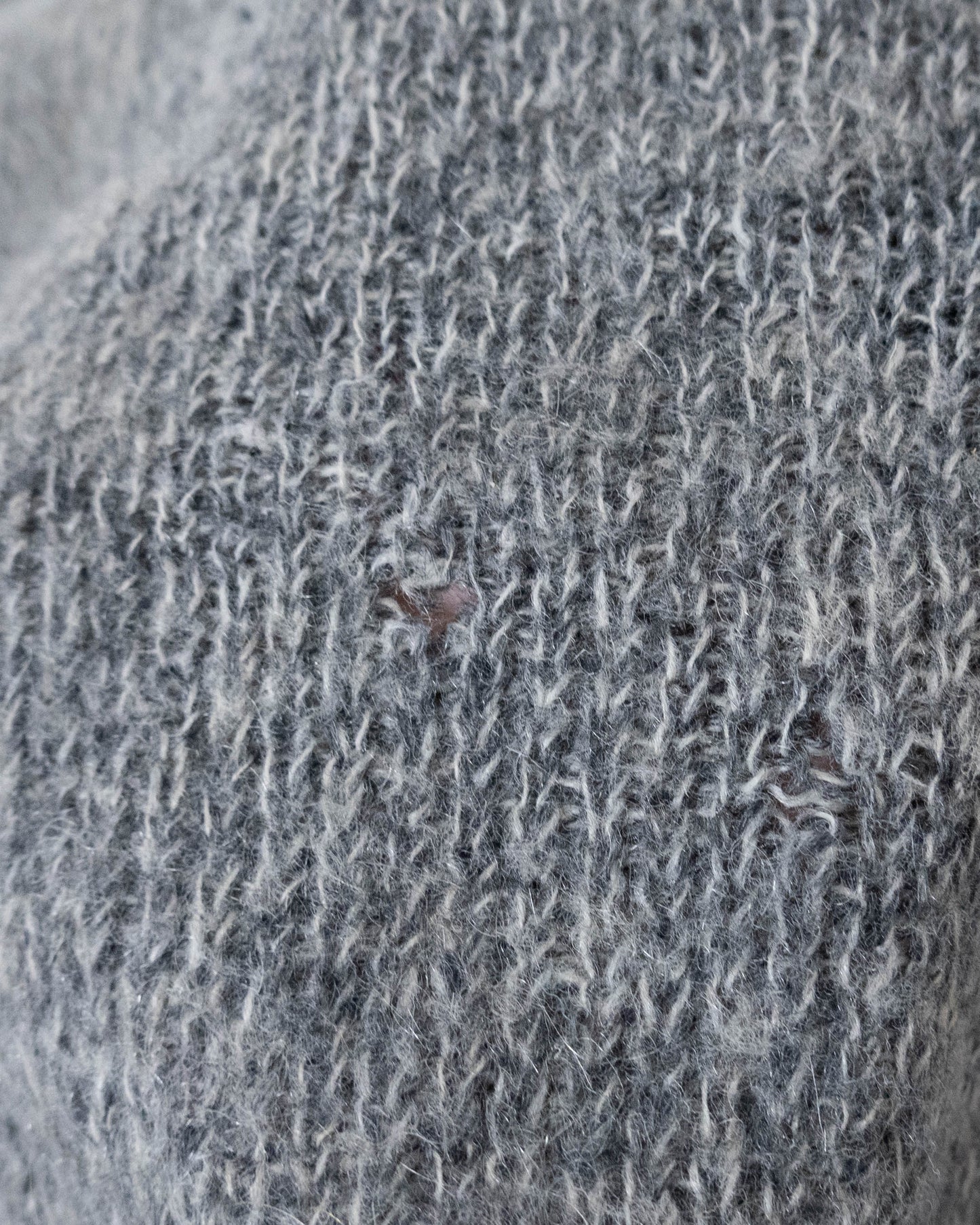 Vintage v-neck pattern mohair knit sweater