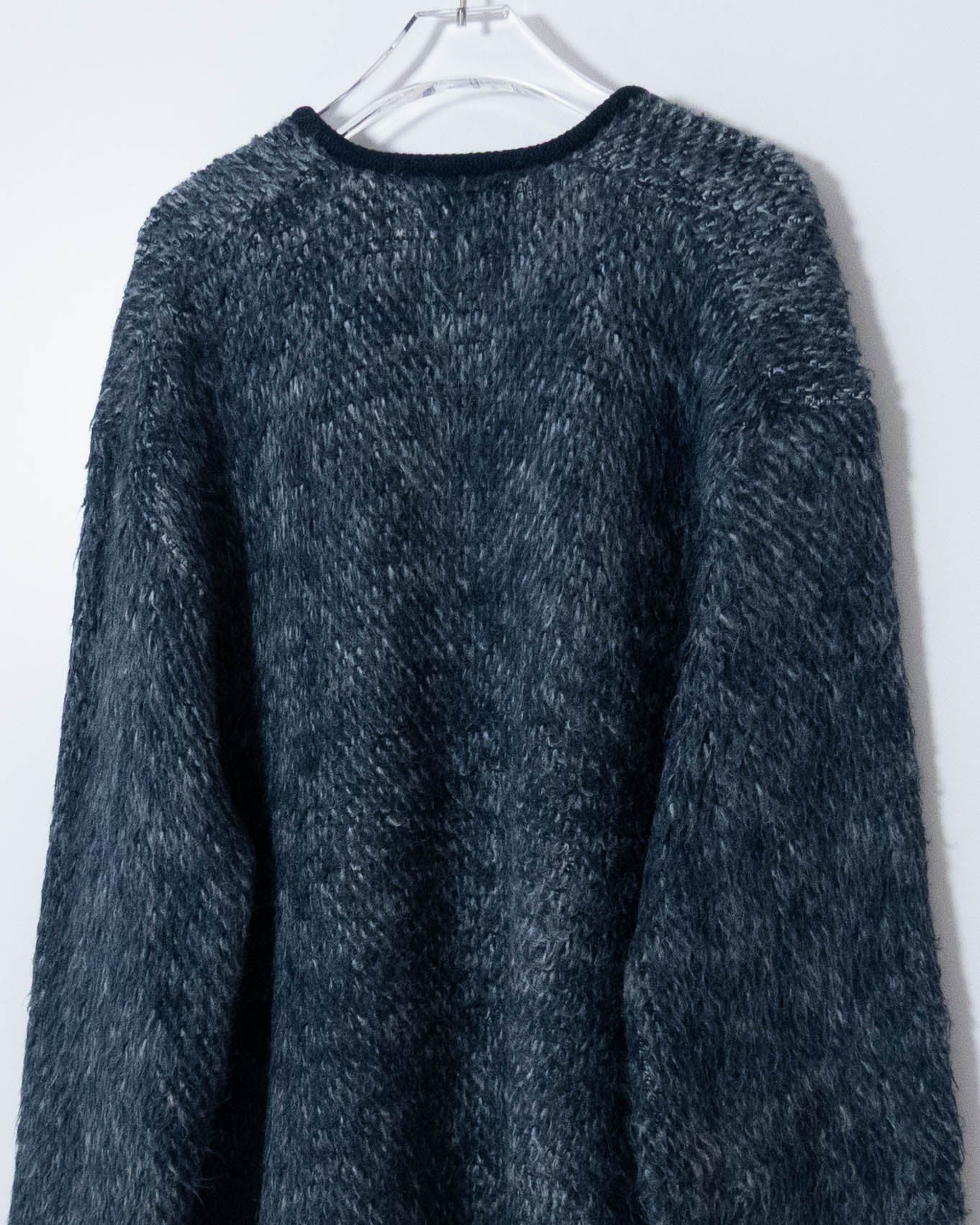Vintage v-neck mohair knit sweater
