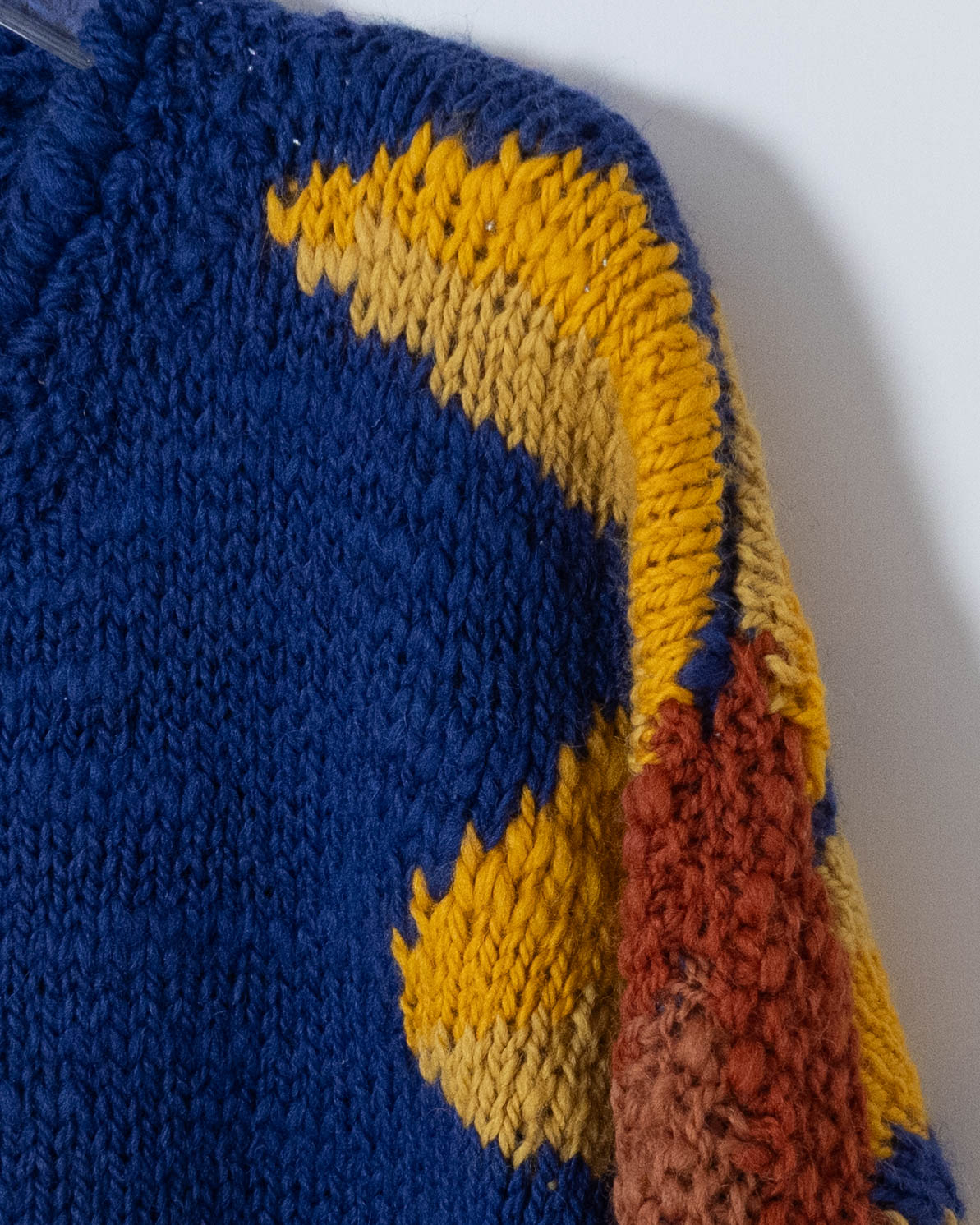 floral pattern ecuador hand knit cardigan