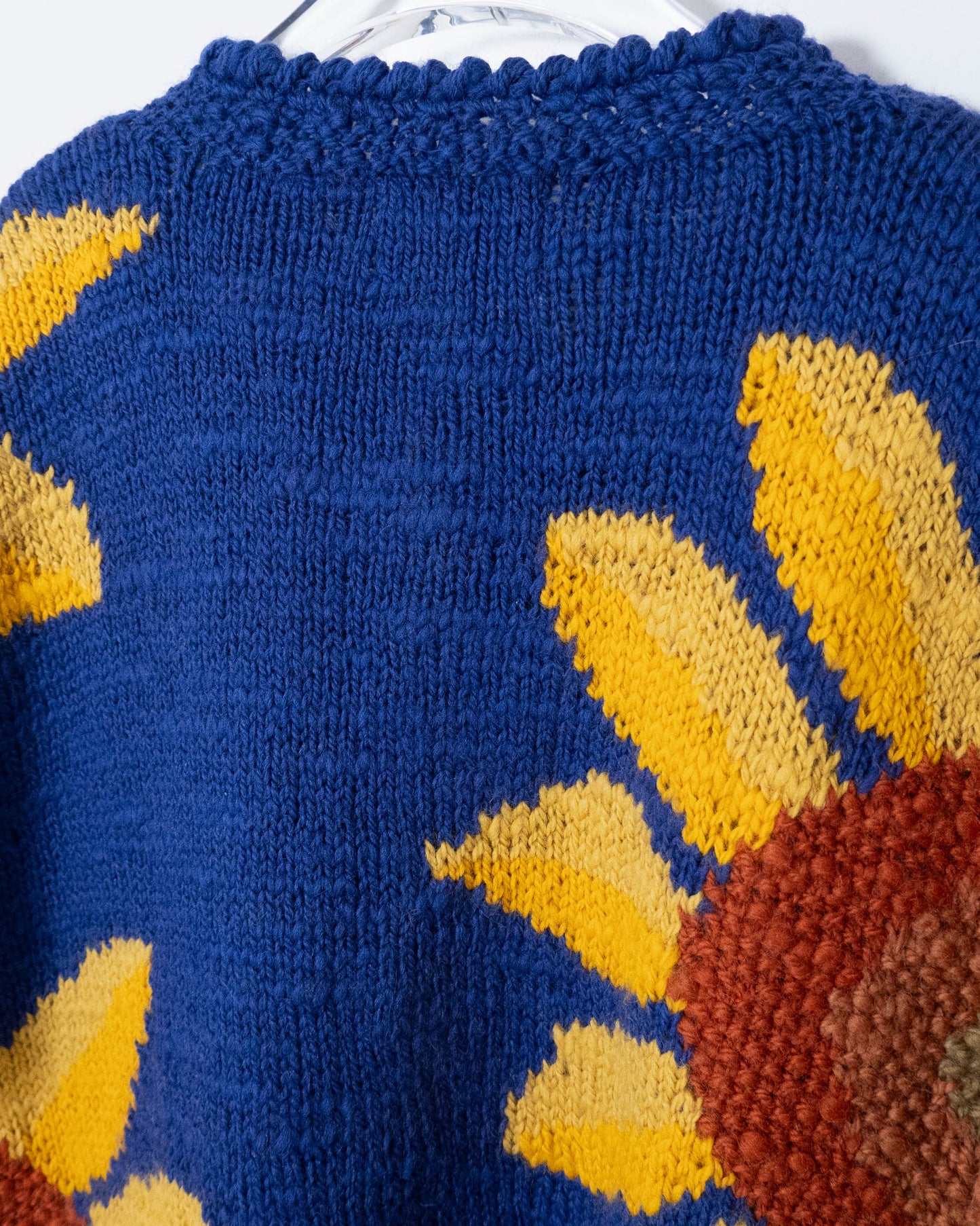 floral pattern ecuador hand knit cardigan