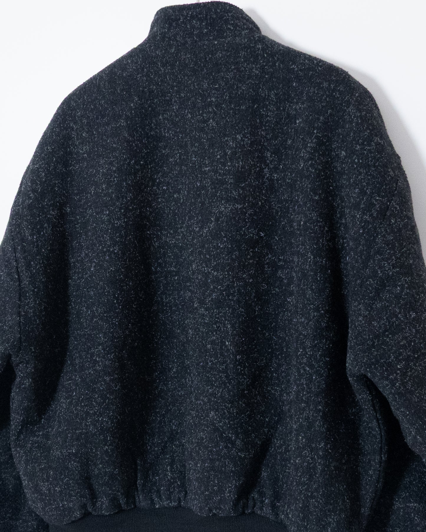 fly front wool blouson