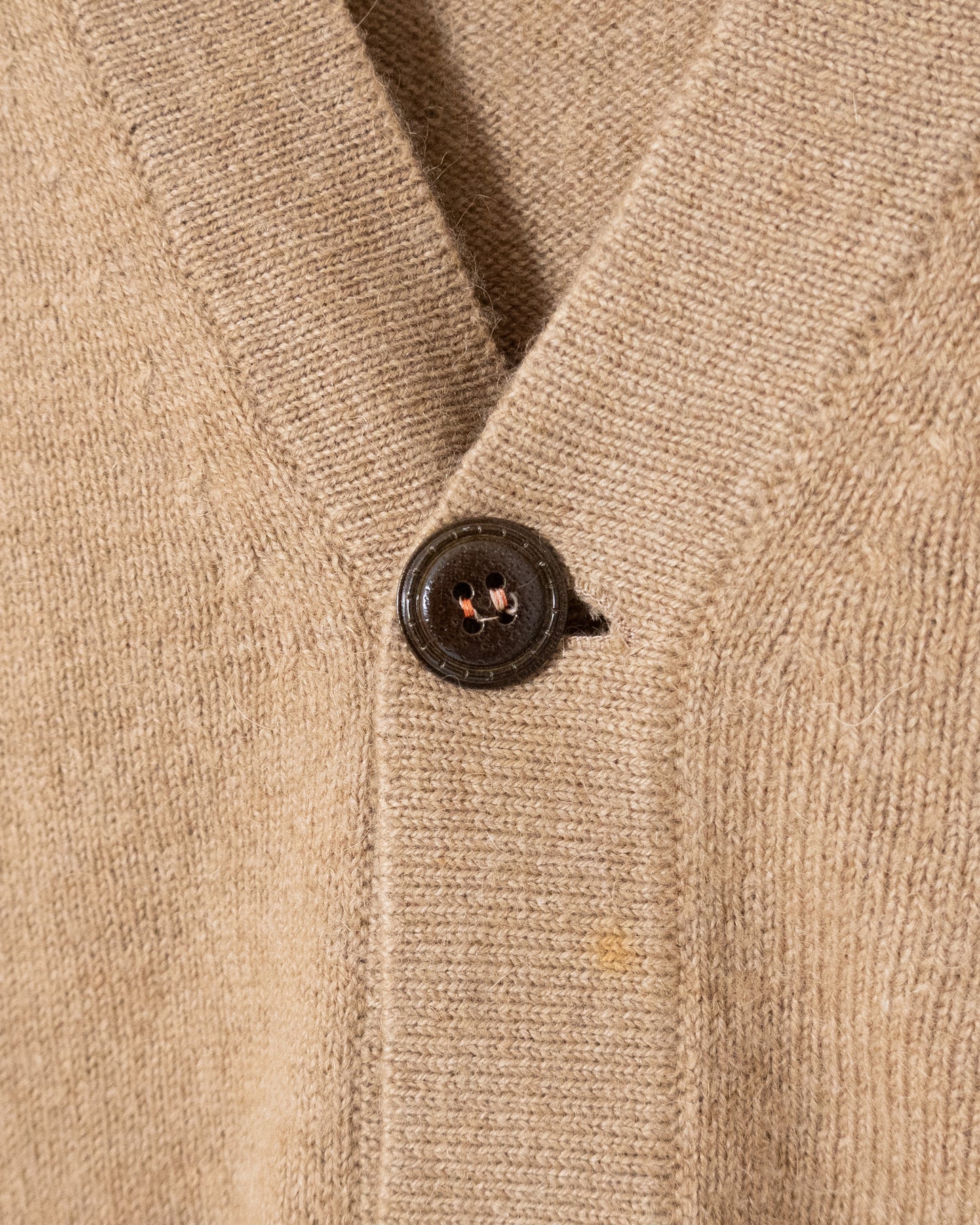 "LANVIN" camel hair knitted cardigan