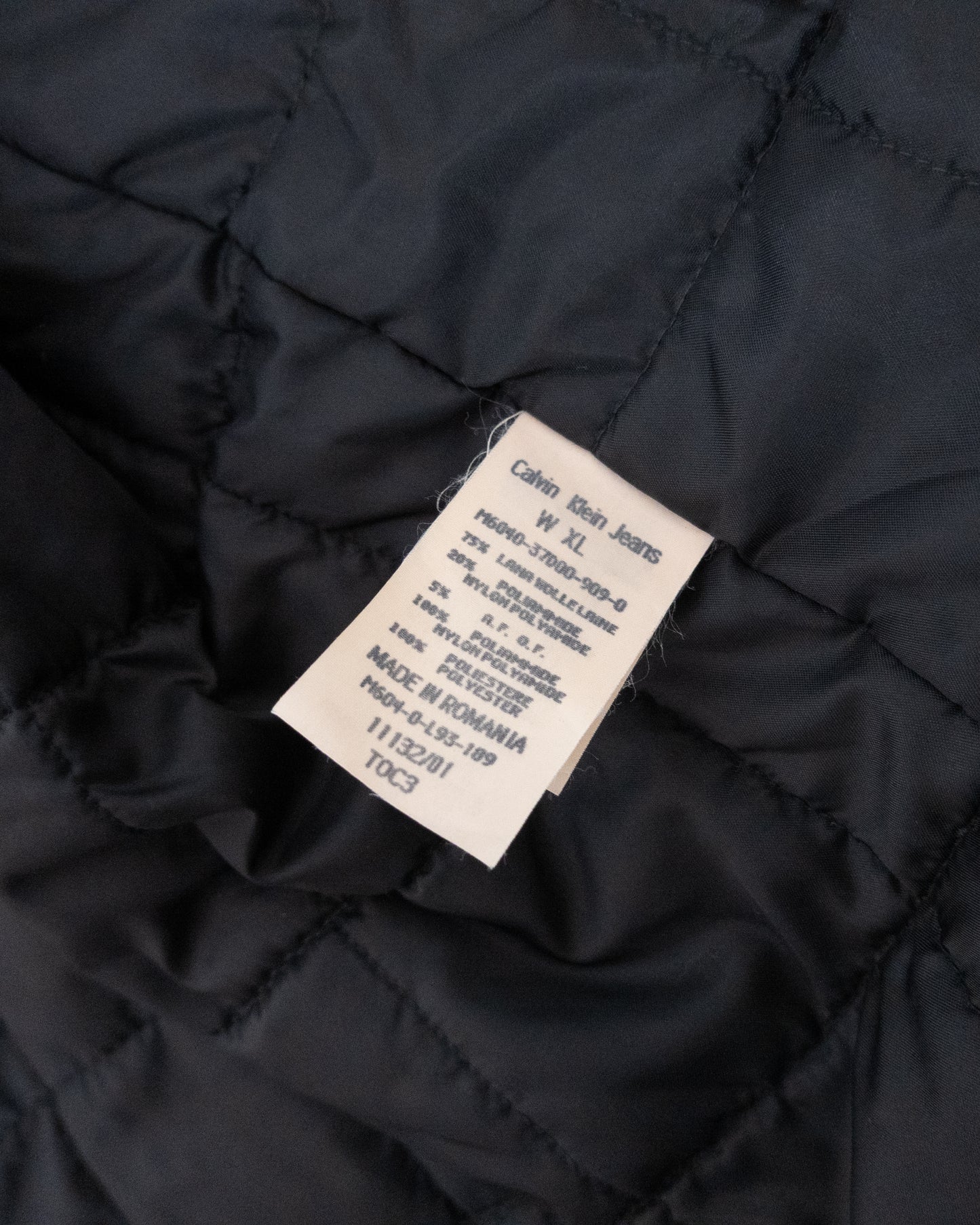 EURO 'Calvin Klein Jeans' wool hooded coat