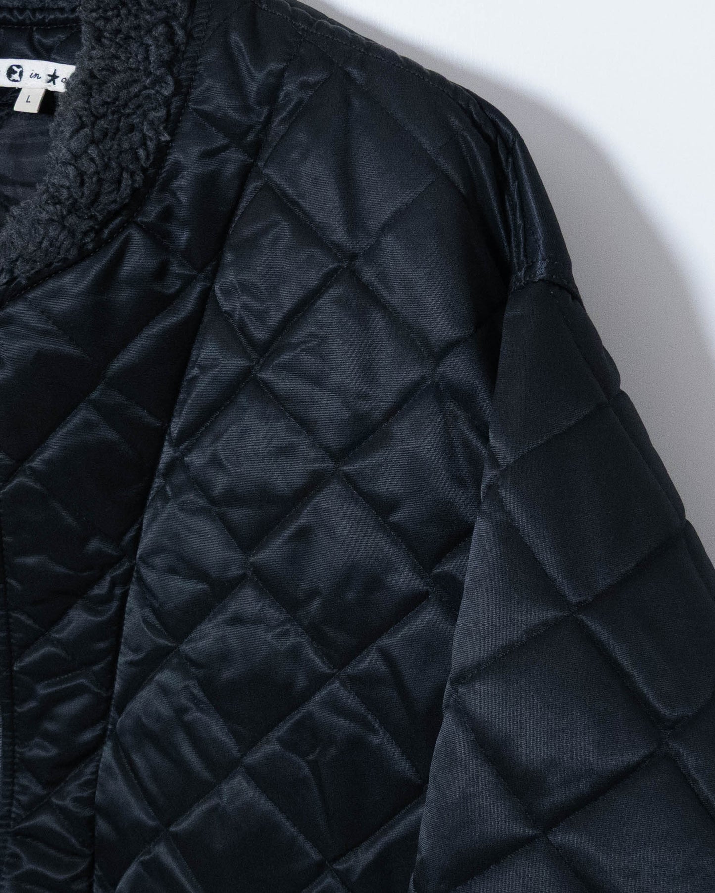 nylon quilting bomber jacket