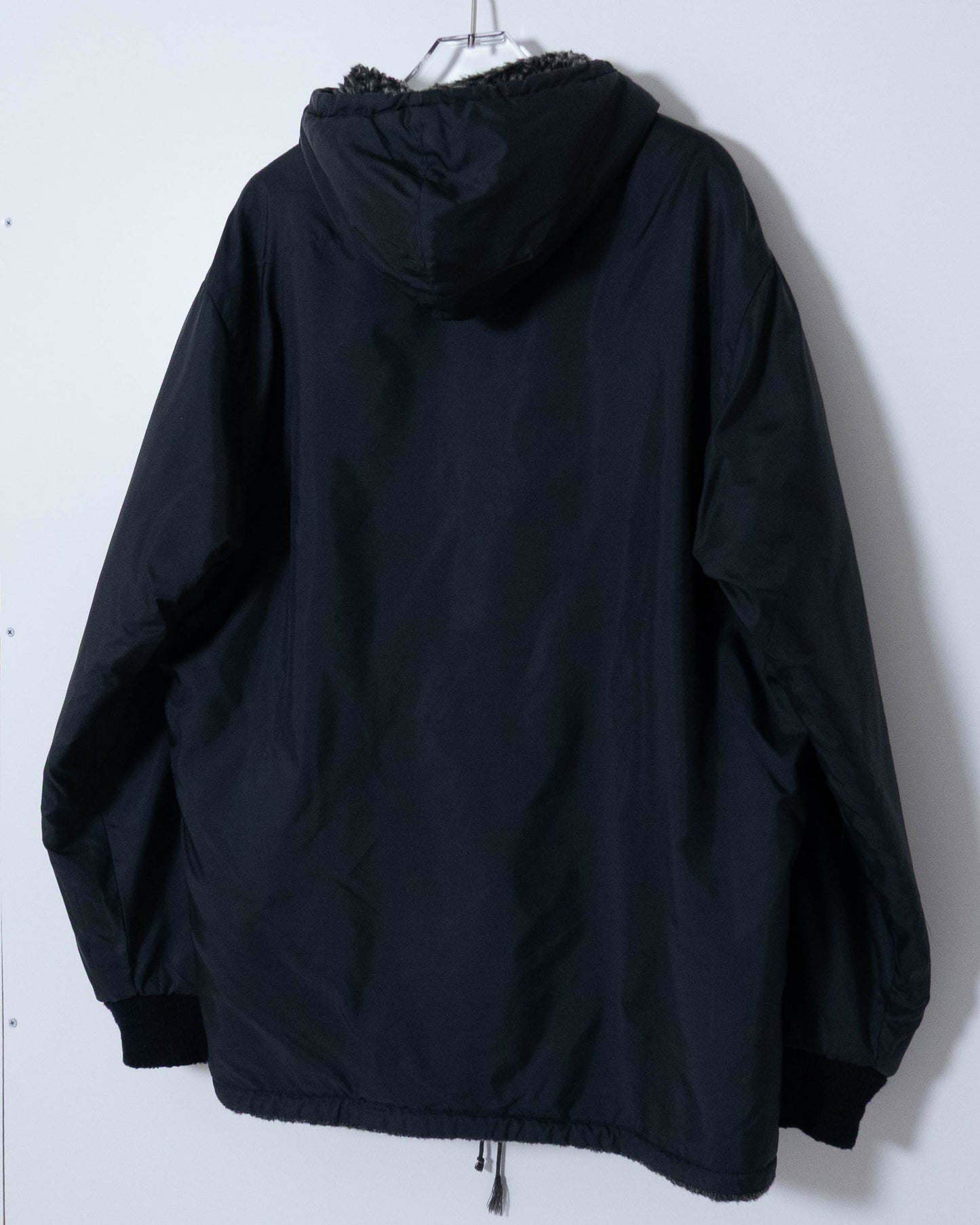 Vintage reversible fur hoodie