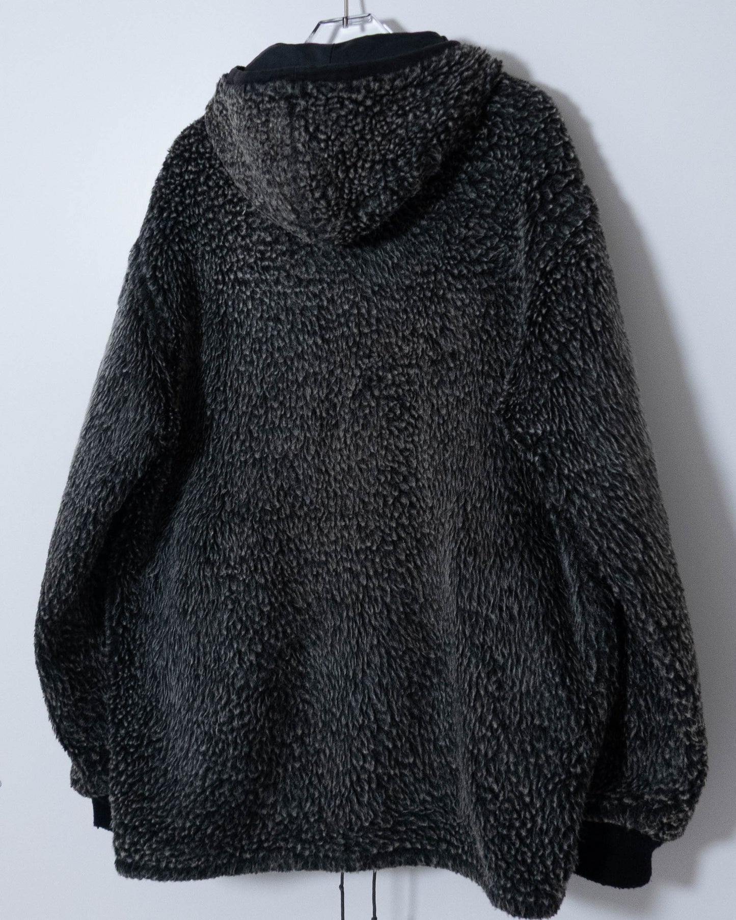 Vintage reversible fur hoodie