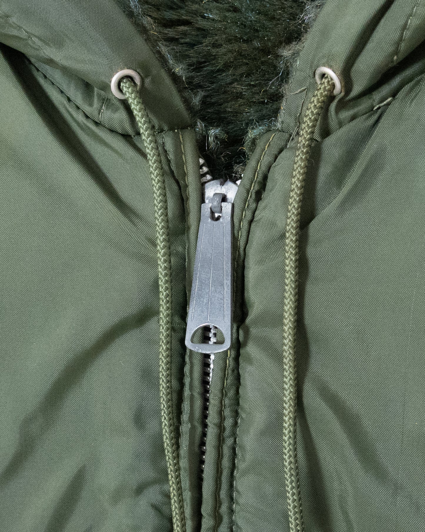 Vintage reversible fur hoodie