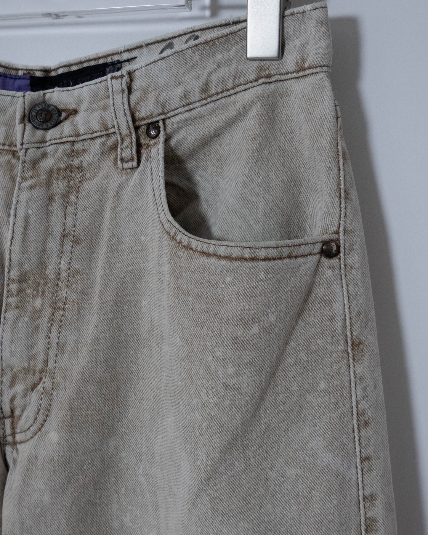 "Levi's SILVERTAB" cutoff baggy denim pants
