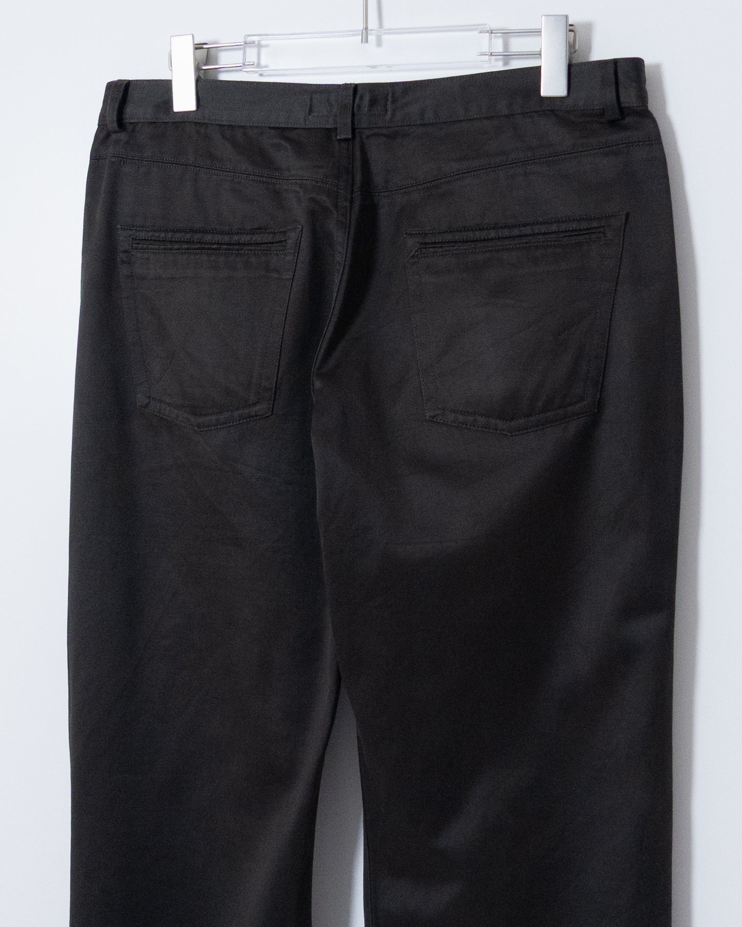 'YVES SAINT LAURENT rive gauche' cotton sateen 5-pocket pants