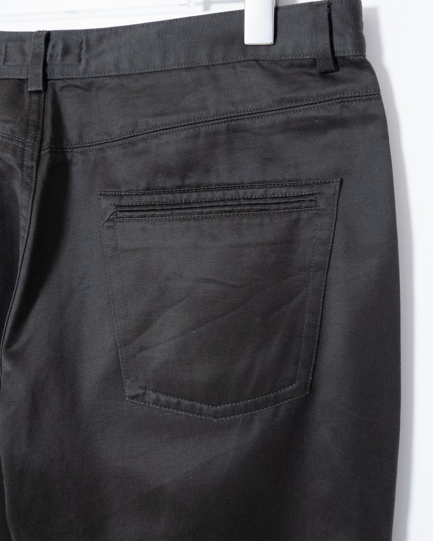 'YVES SAINT LAURENT rive gauche' cotton sateen 5-pocket pants