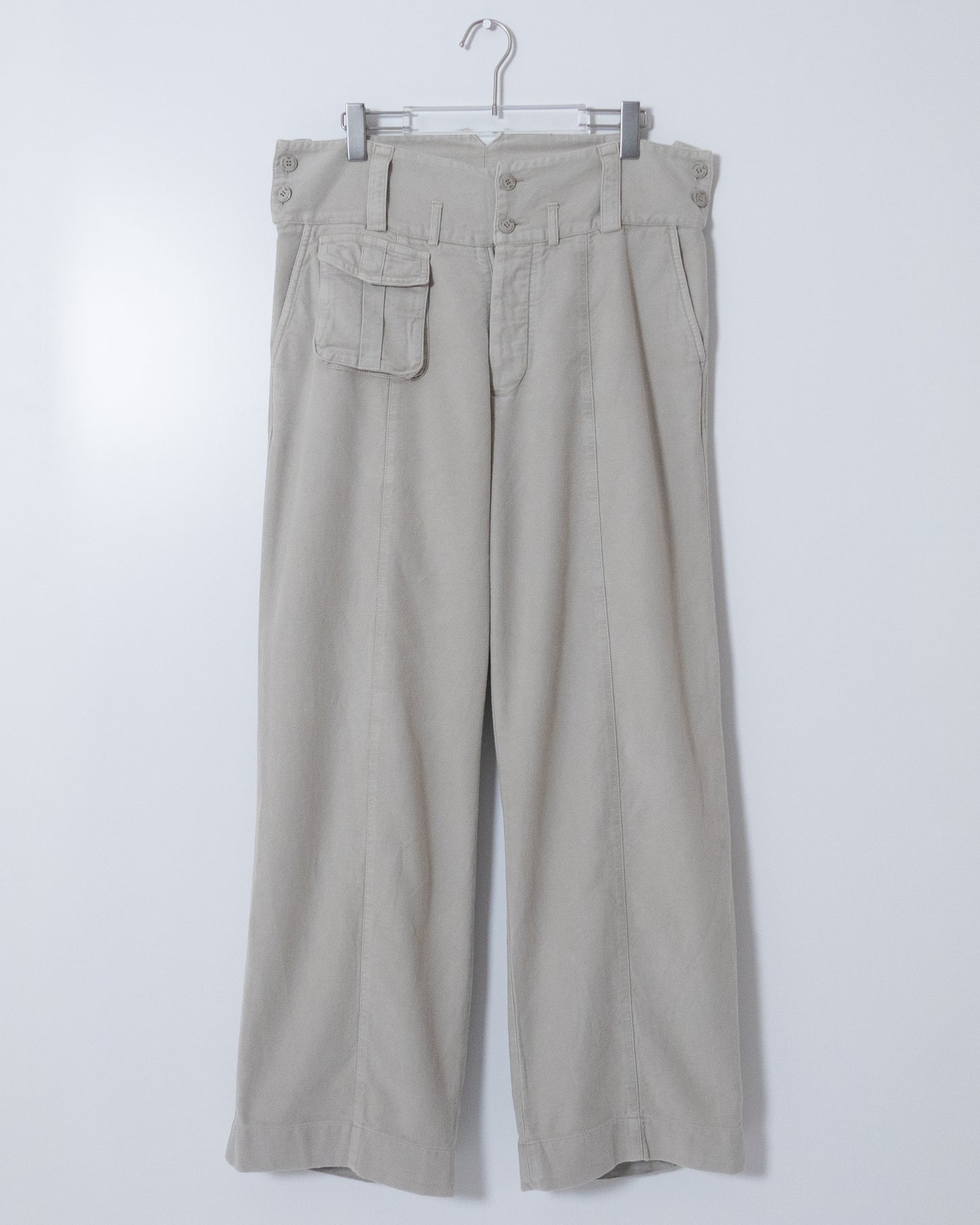 "EMPORIO ARMANI" moleskin pocket design  pants