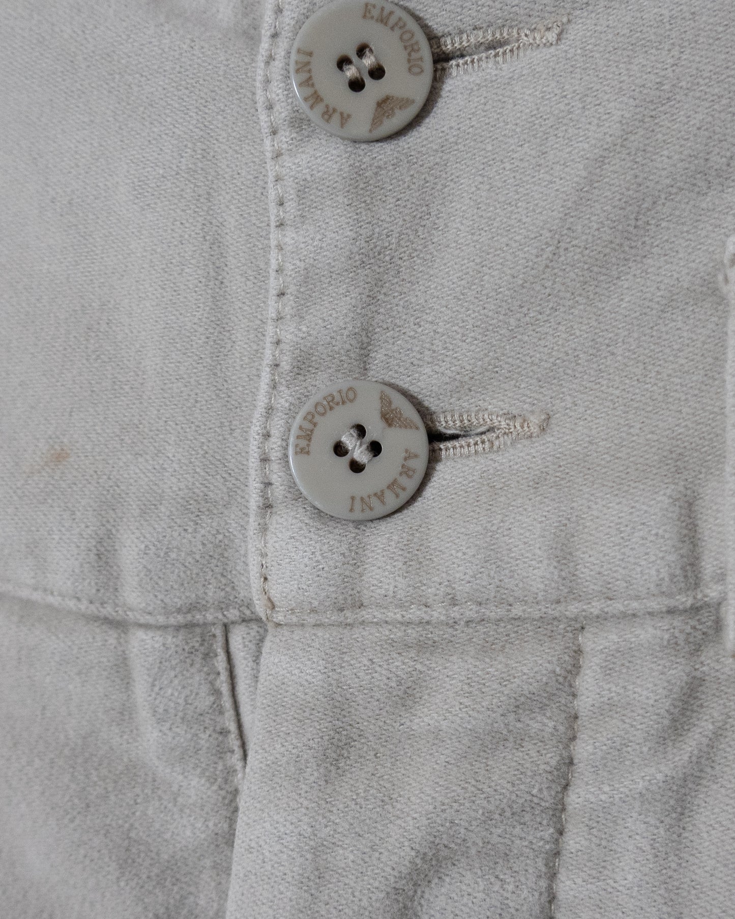 "EMPORIO ARMANI" moleskin pocket design  pants