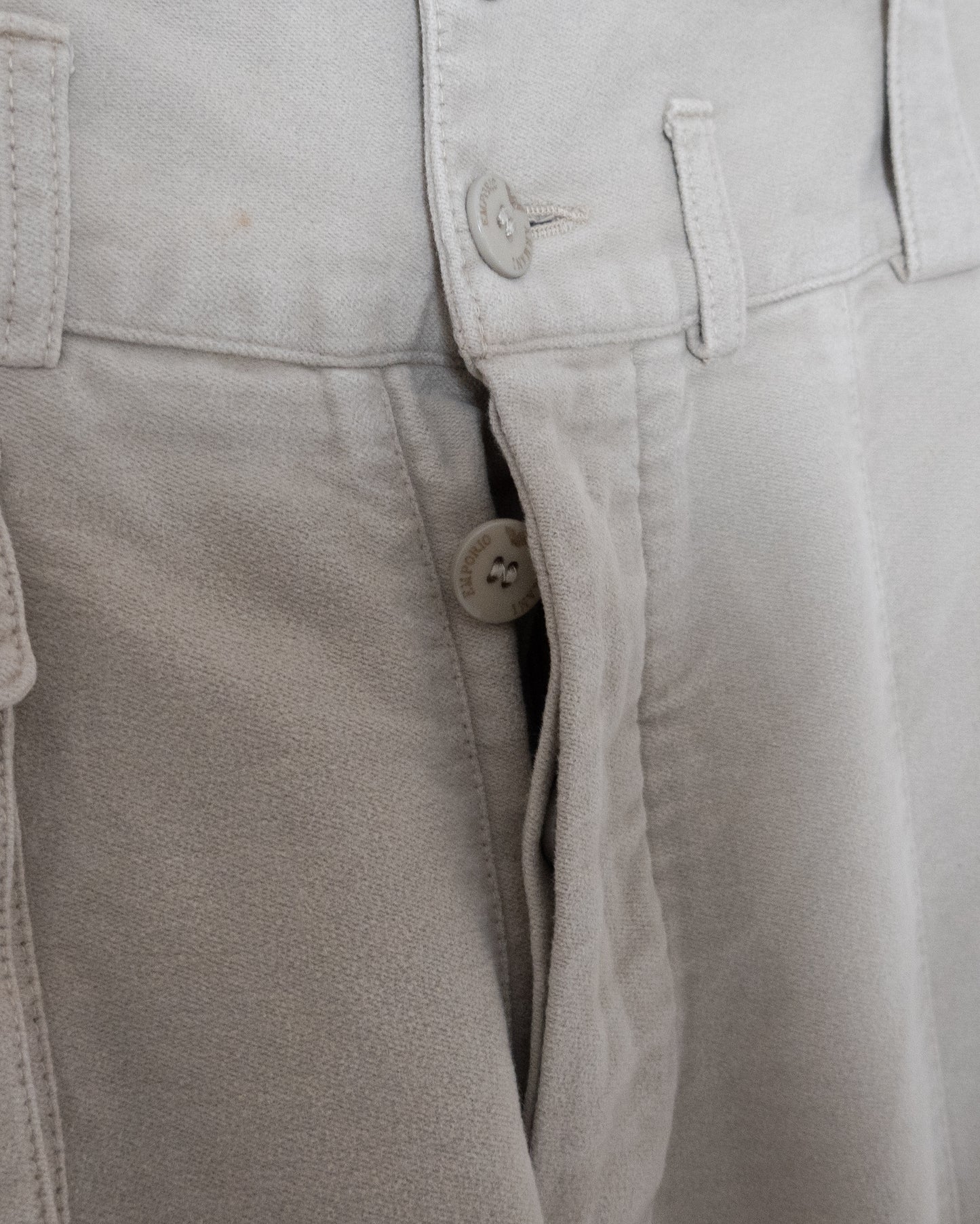"EMPORIO ARMANI" moleskin pocket design  pants