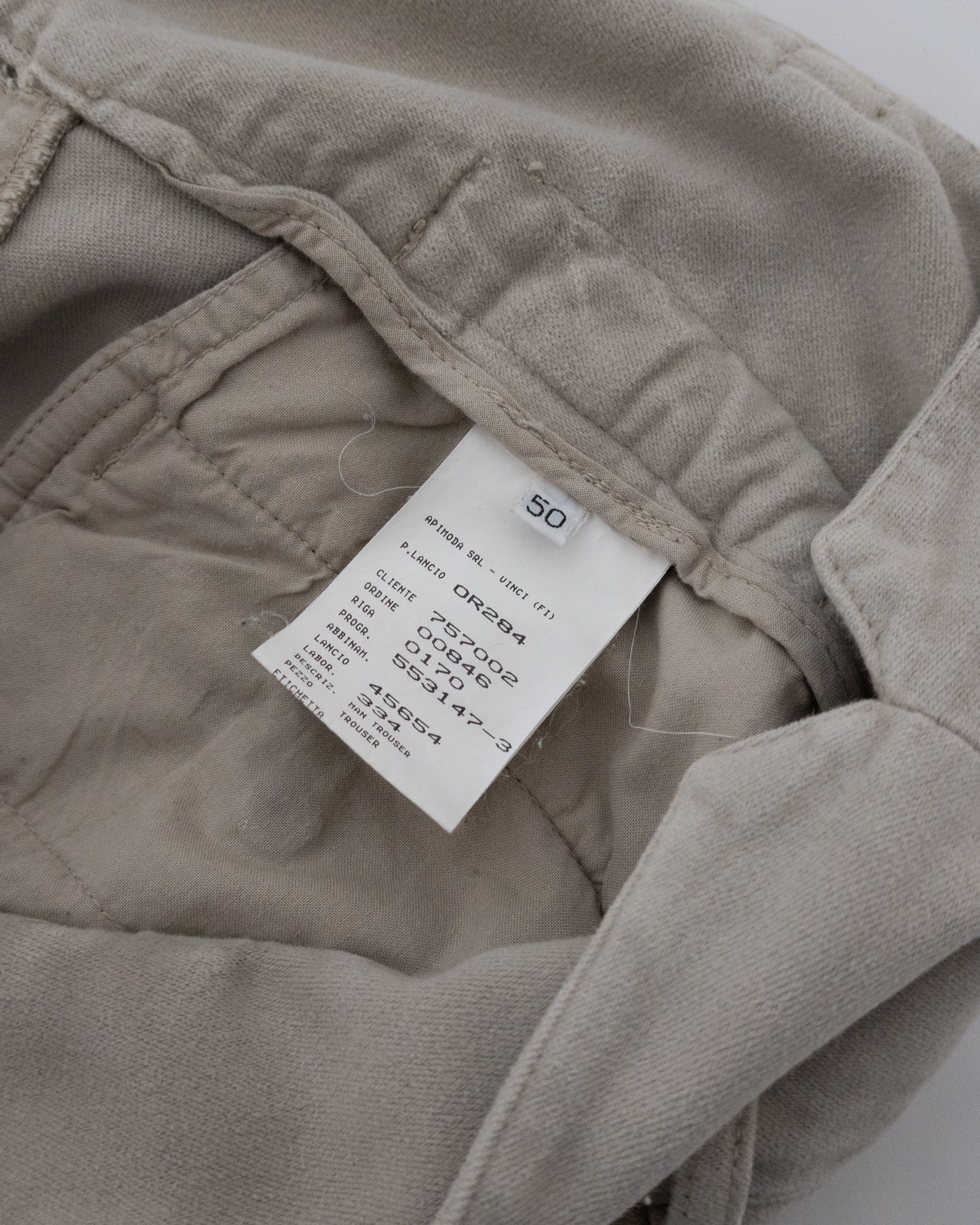 "EMPORIO ARMANI" moleskin pocket design  pants