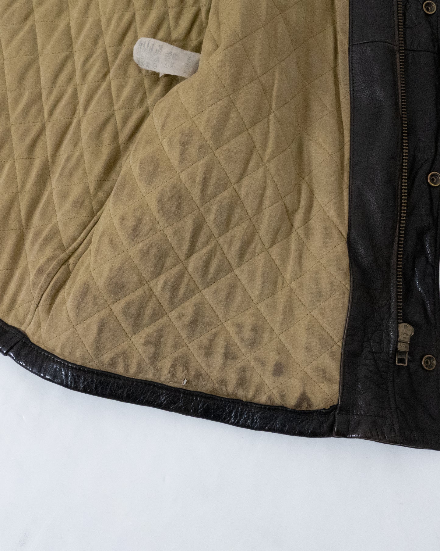 "ARMANI JEANS" leather car coat