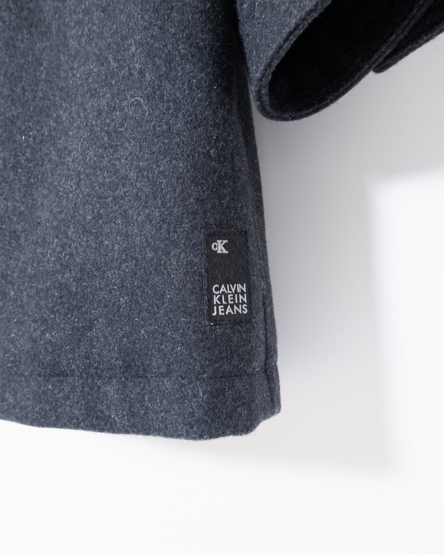 "Calvin Klein" high neck wool coat