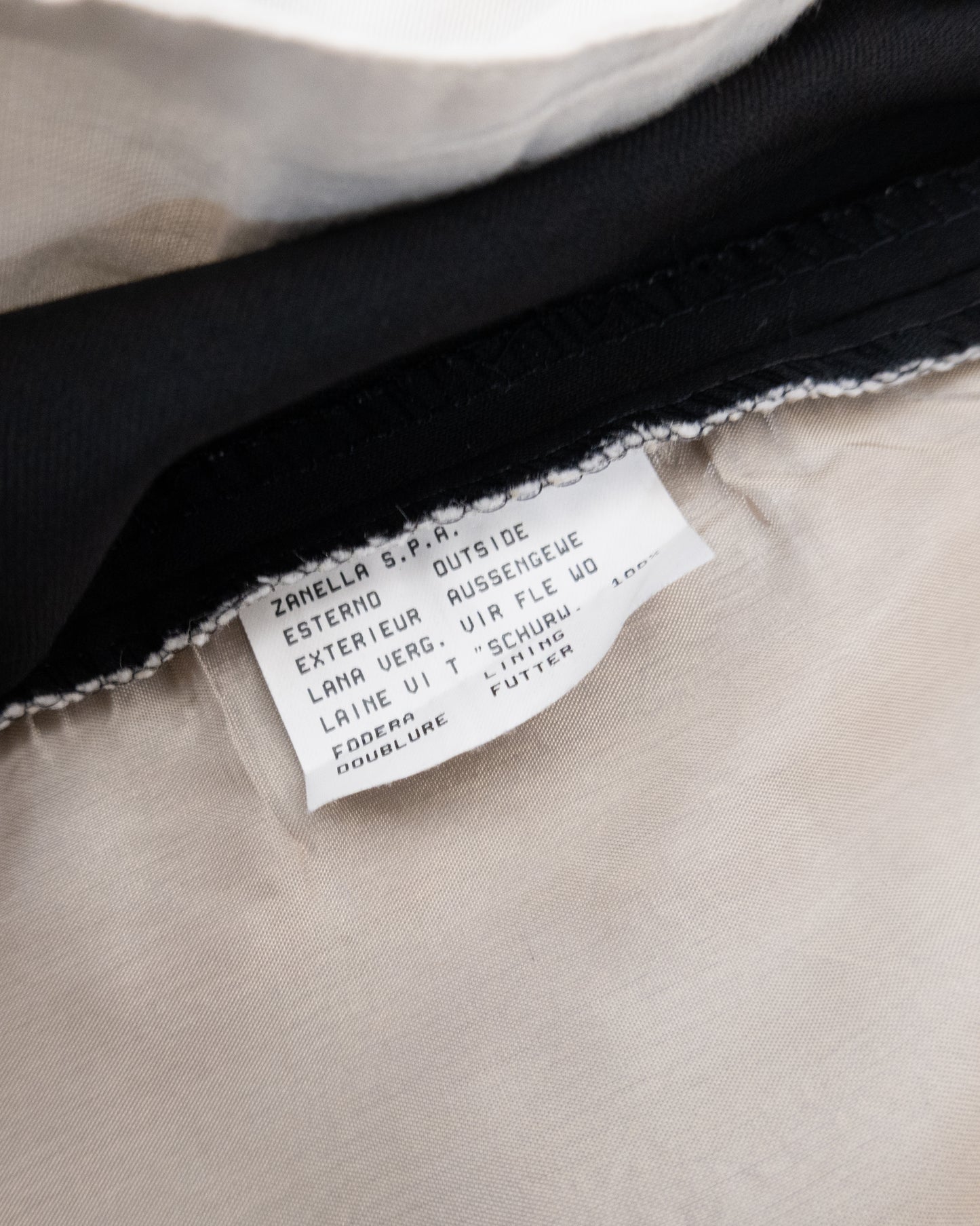 "Zanella" wool tuck slacks