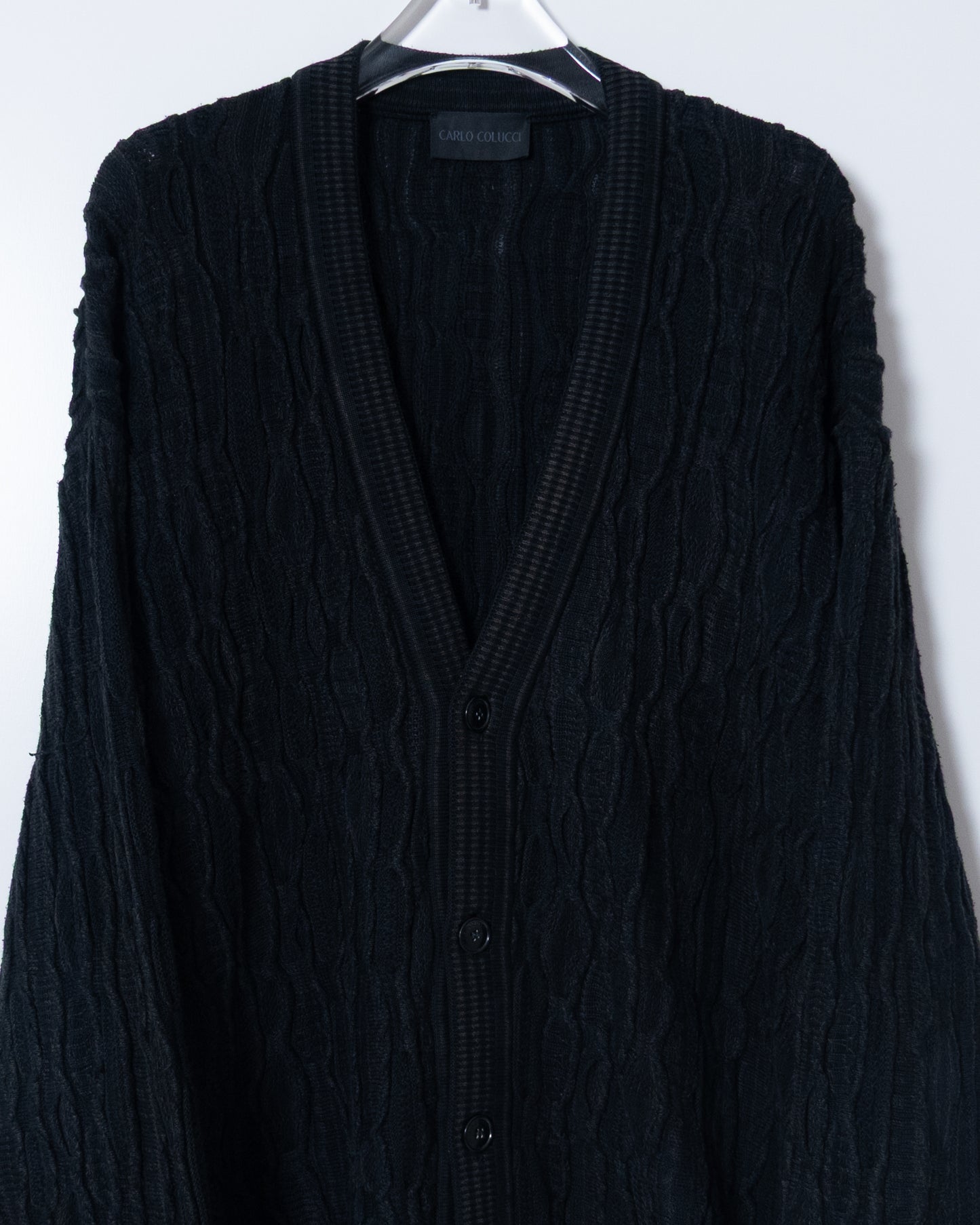 CARLO COLUCCI" 3D knit cardigan