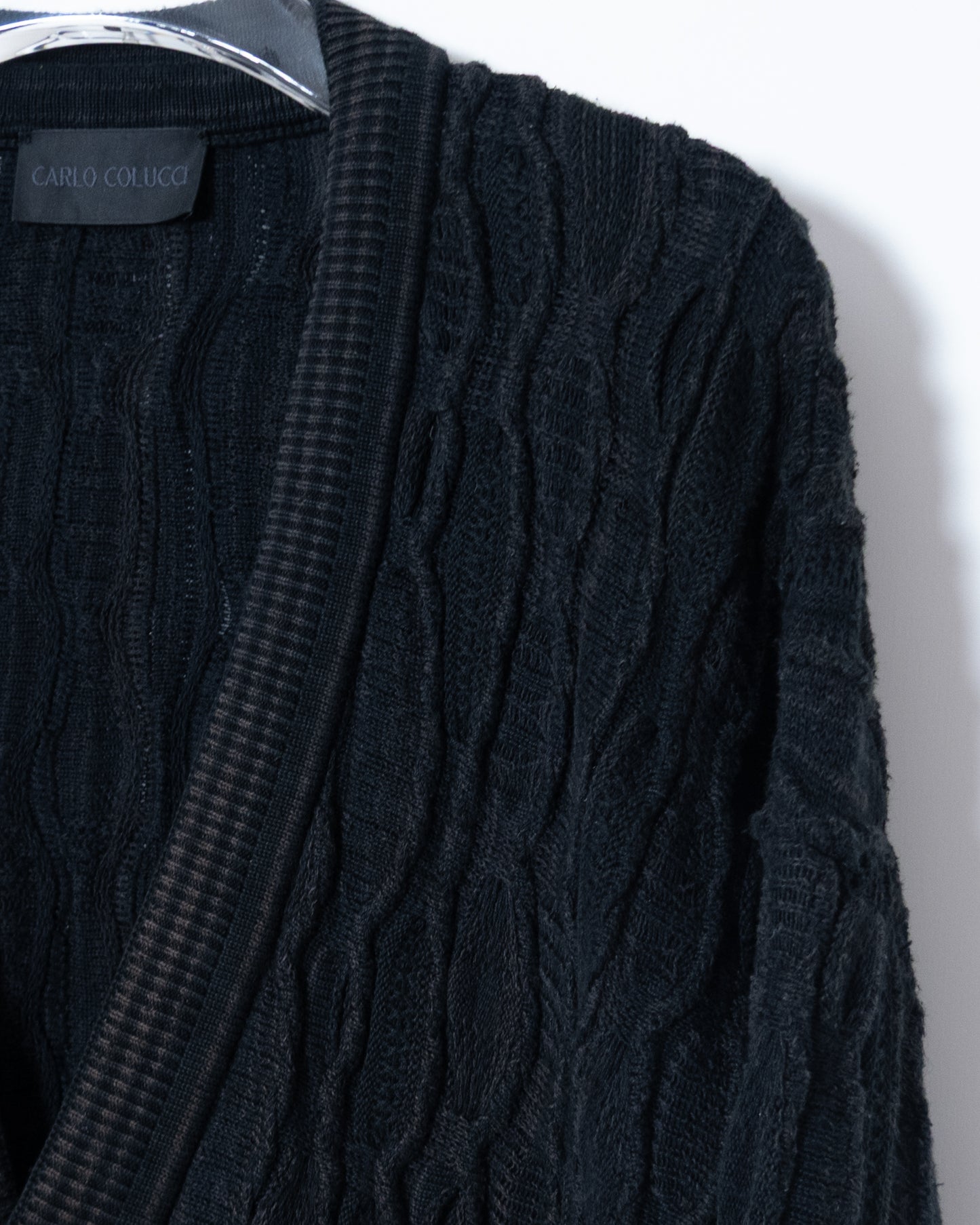 CARLO COLUCCI" 3D knit cardigan