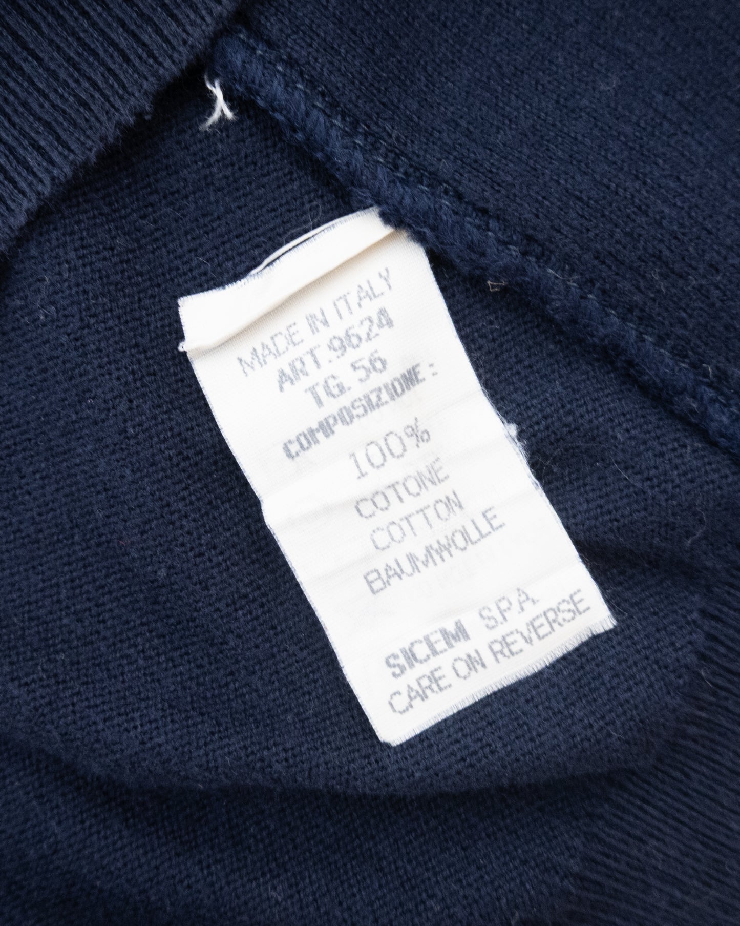 "GIORGIO ARMANI" switching v-neck cotton knit sweater