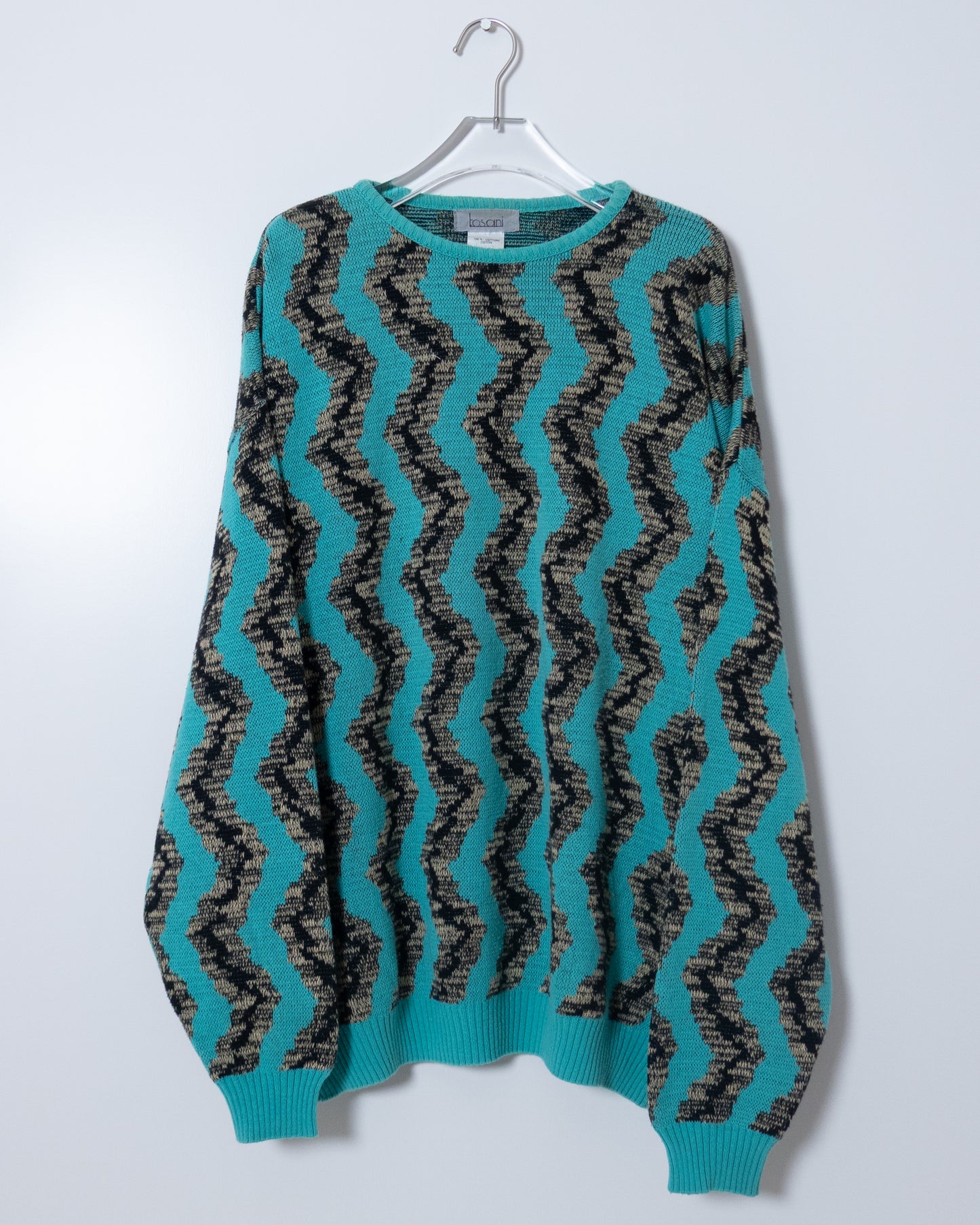 pattern cotton knitted sweater