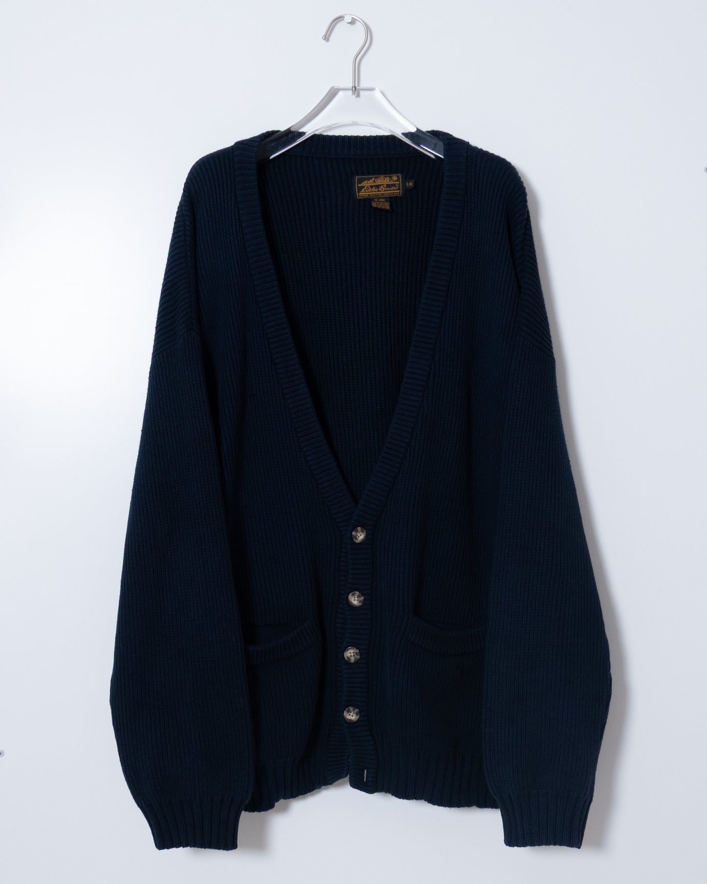 "Eddie Bauer" cotton knit cardigan