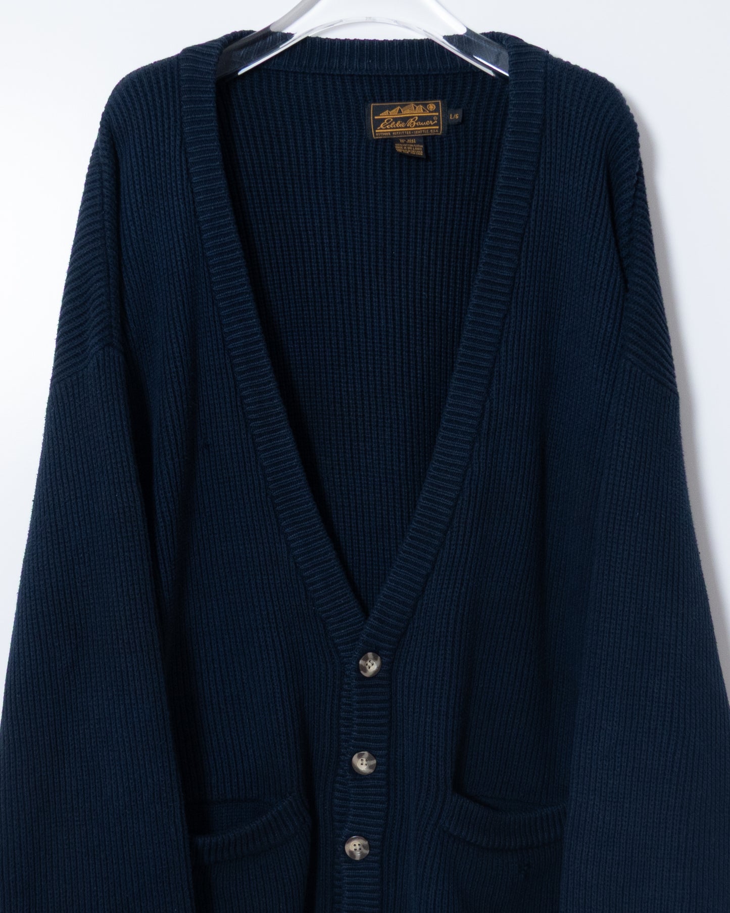 "Eddie Bauer" cotton knit cardigan