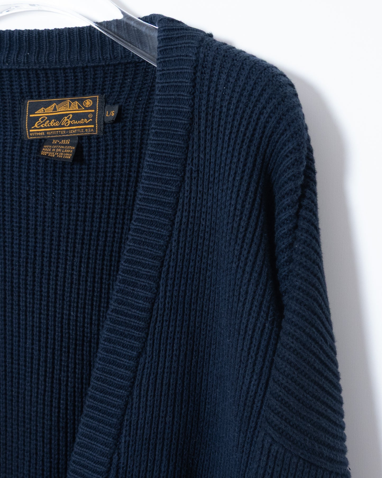 "Eddie Bauer" cotton knit cardigan