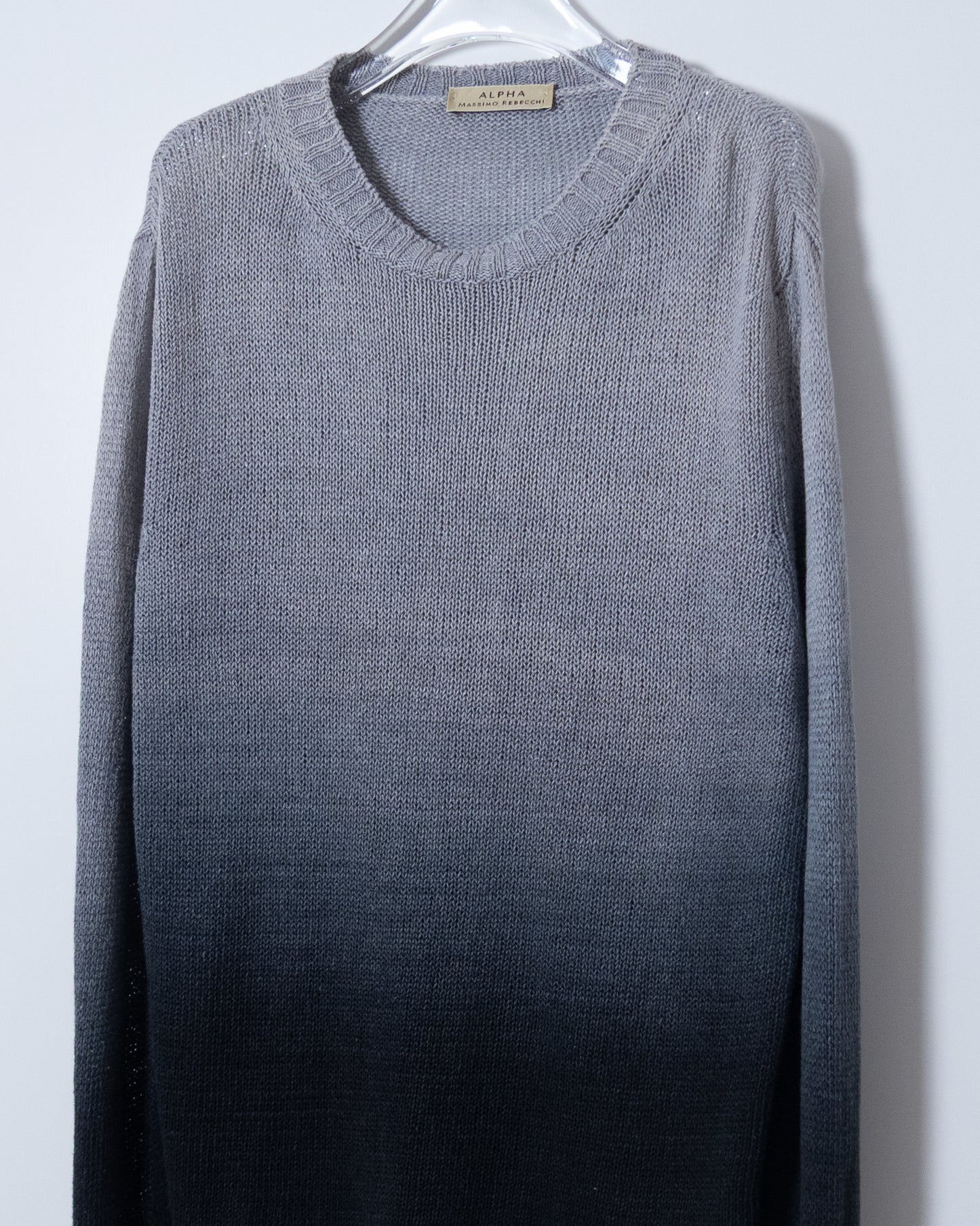 gradation linen knit sweater