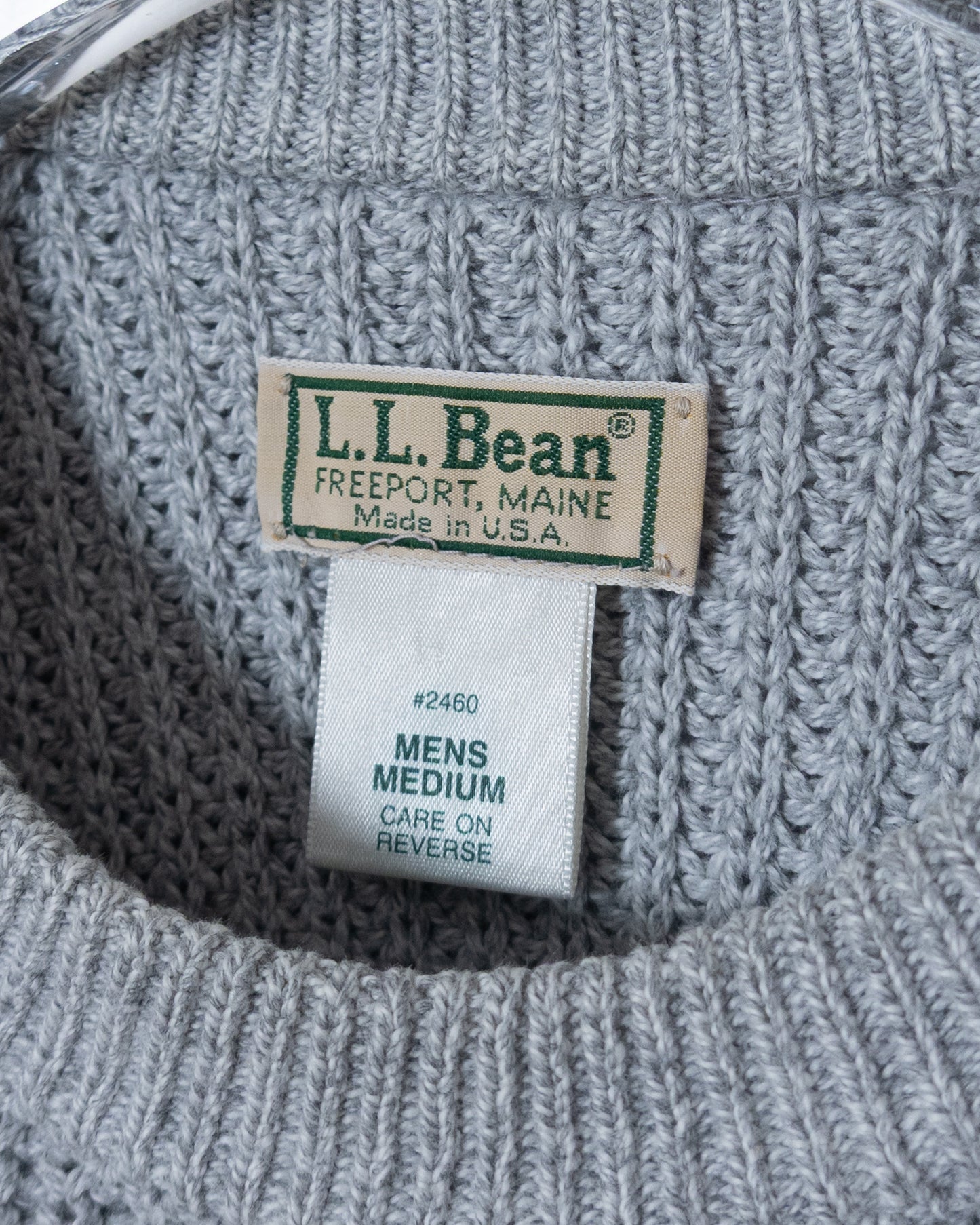 "L.L.Bean" cotton knit sweater