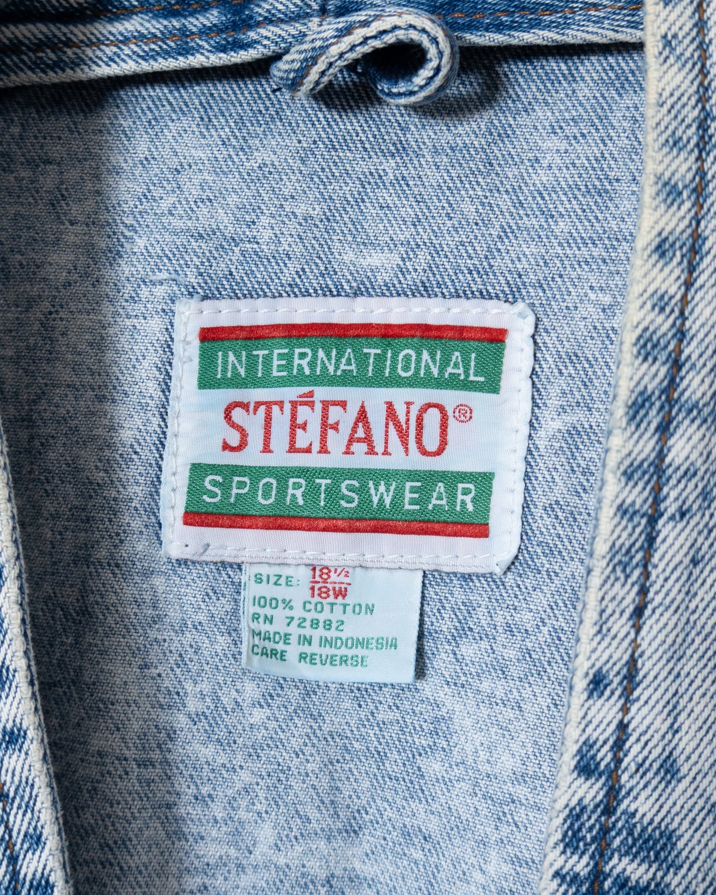 chemical wash denim haori jacket