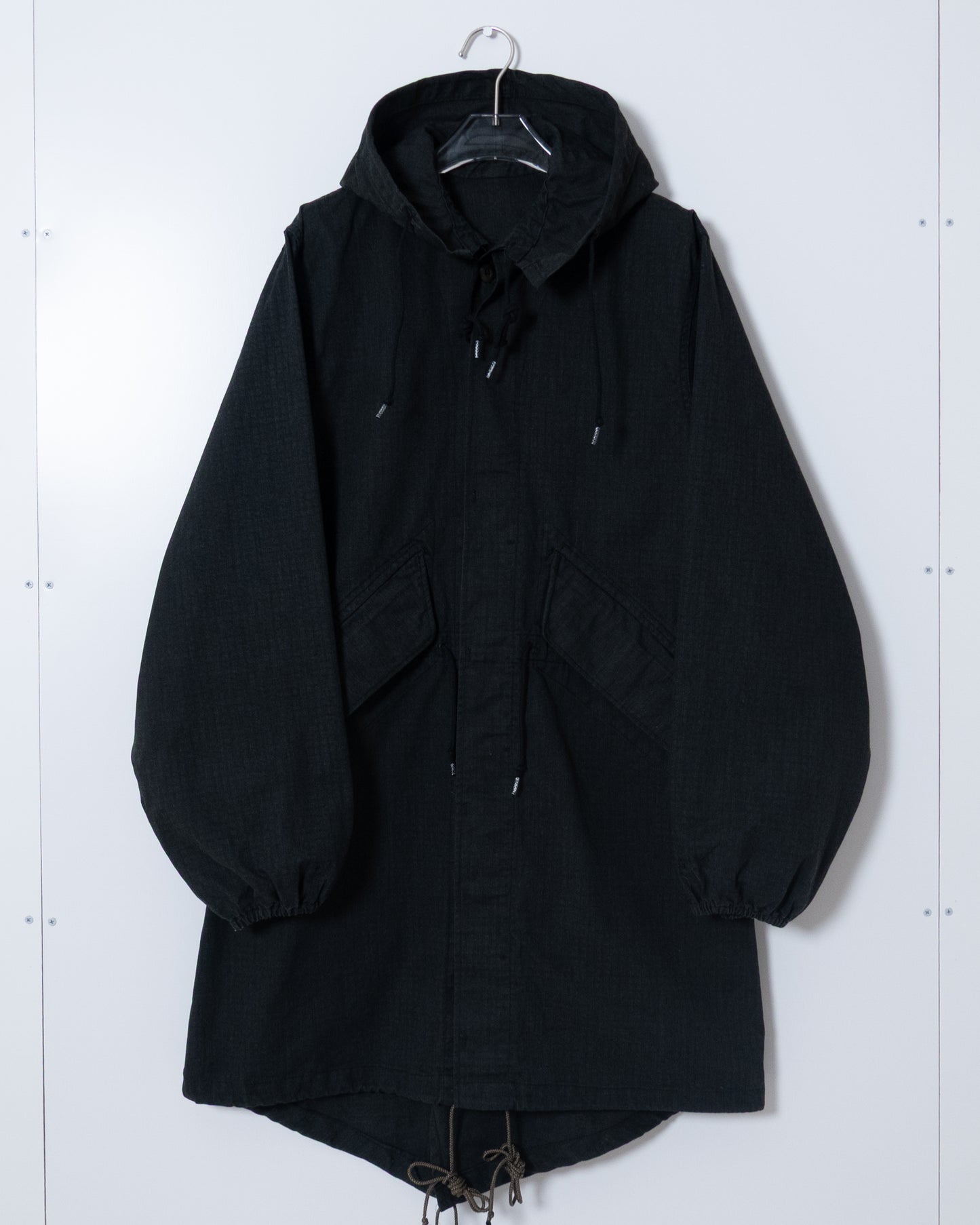 US Army After Dye Hooded Coat Black