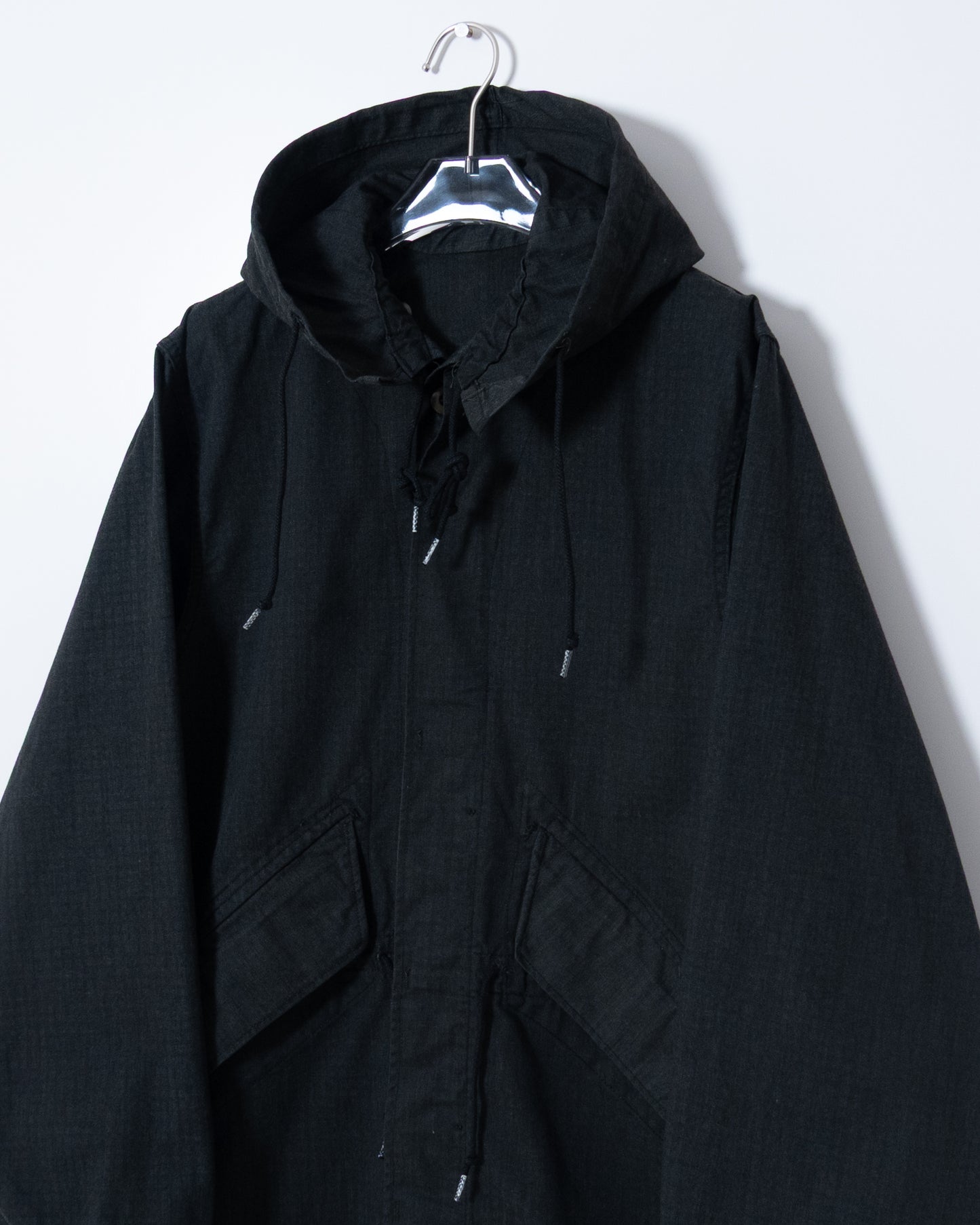 US Army After Dye Hooded Coat Black