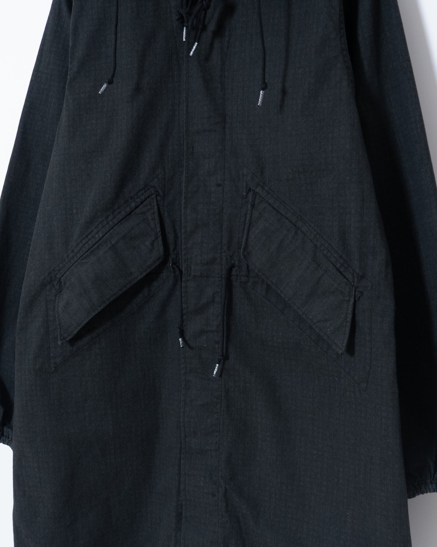 US Army After Dye Hooded Coat Black