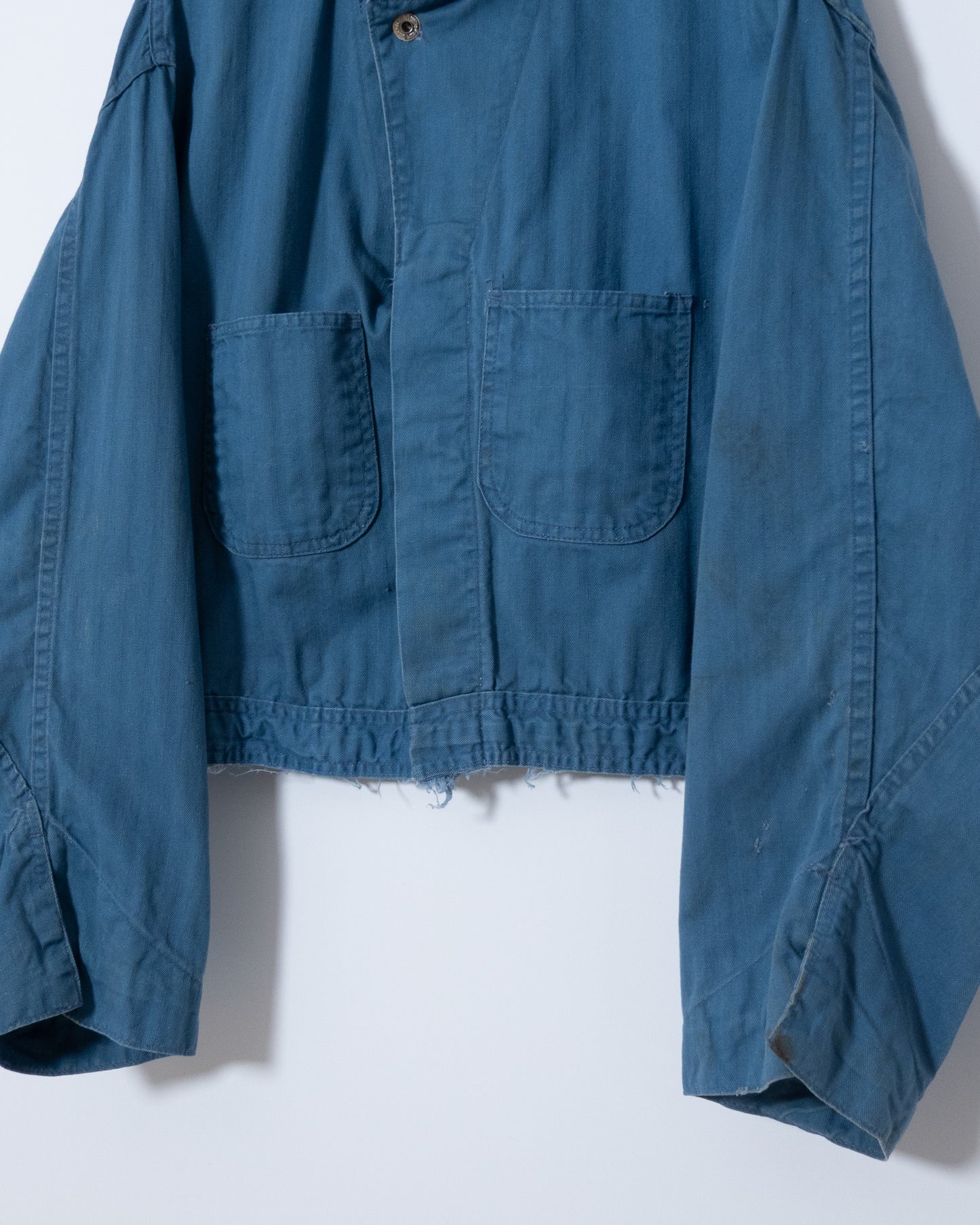 Vintage jump suit cut-off HBT work jacket